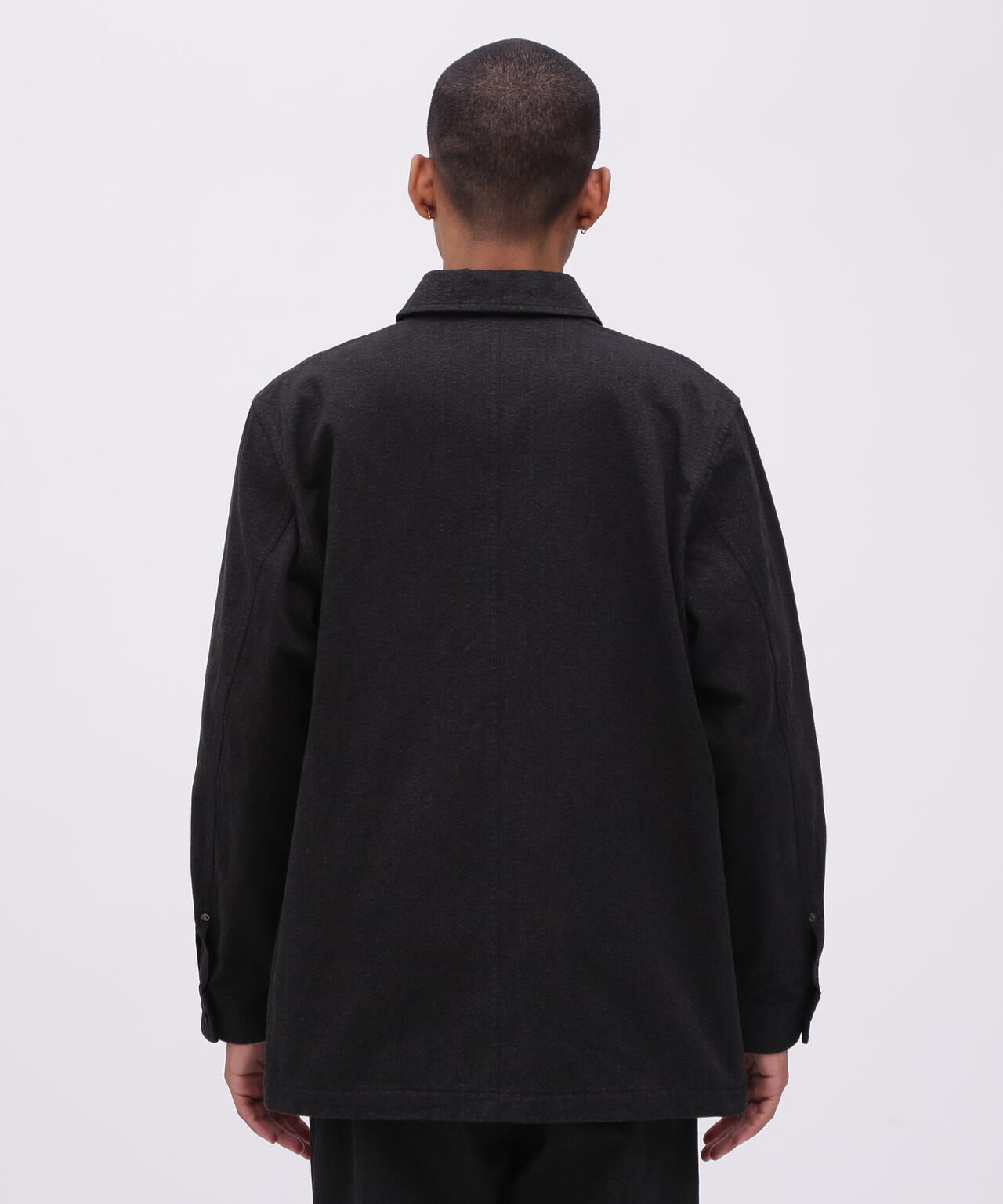 《TFQP by HANDROOM》BLACK CHAMBRAY JACKET "A-1[B]" / シャンブレージャケット