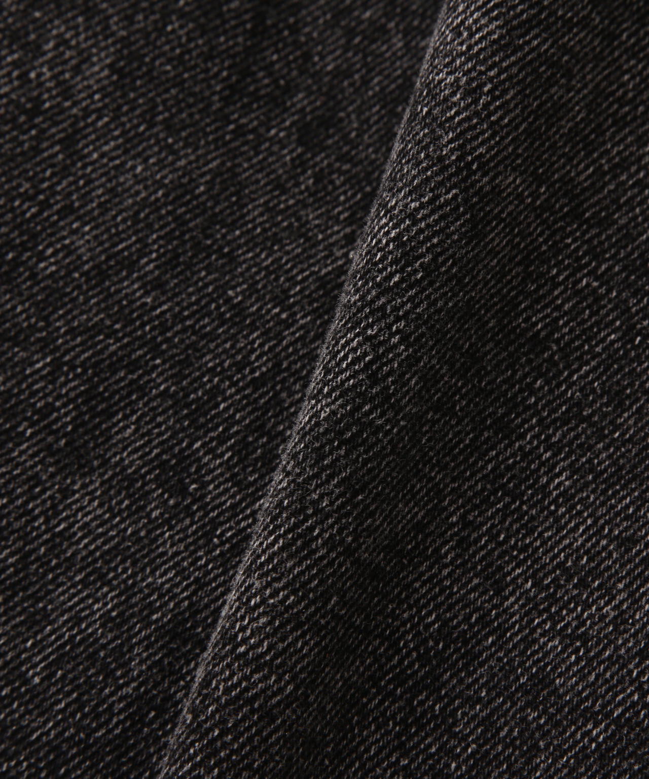 LEATHER PATCH DENIM PANTS