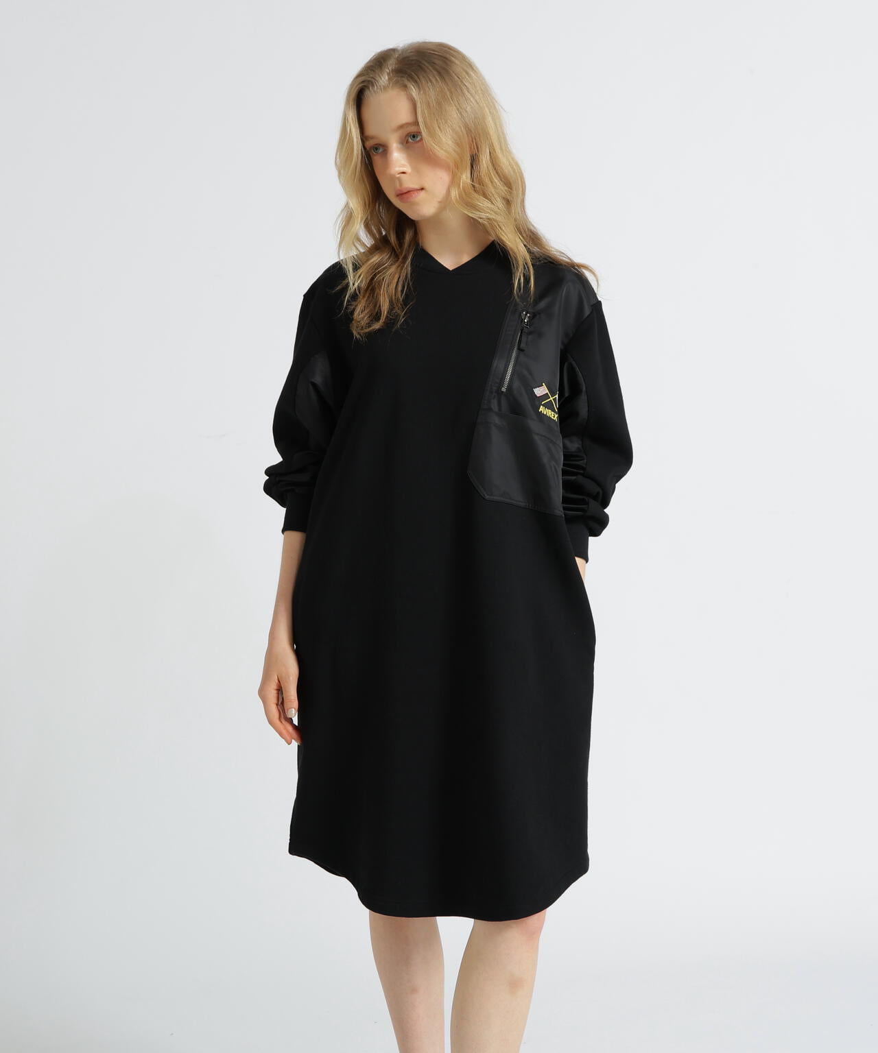 《SOUVENIR COLLECTION》WOMAN/NYLON COMBI MILITARY ONEPIECE