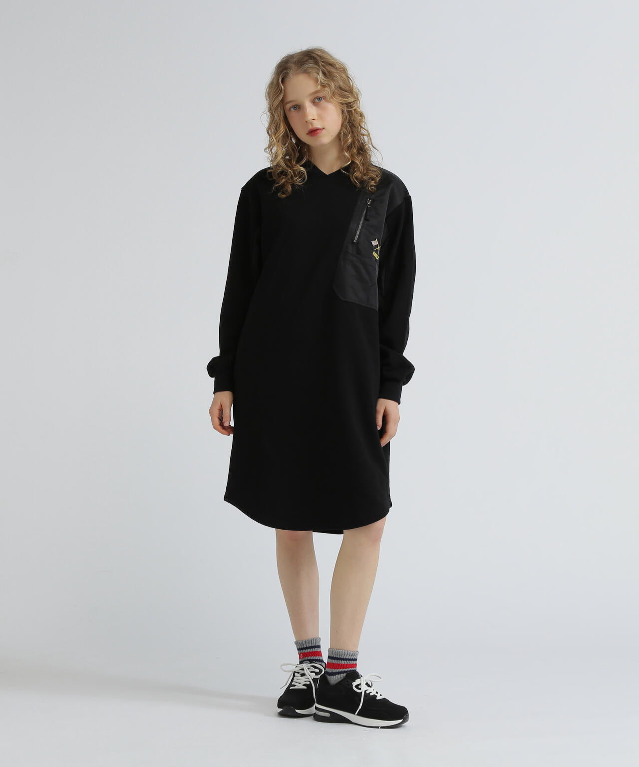 《SOUVENIR COLLECTION》WOMAN/NYLON COMBI MILITARY ONEPIECE