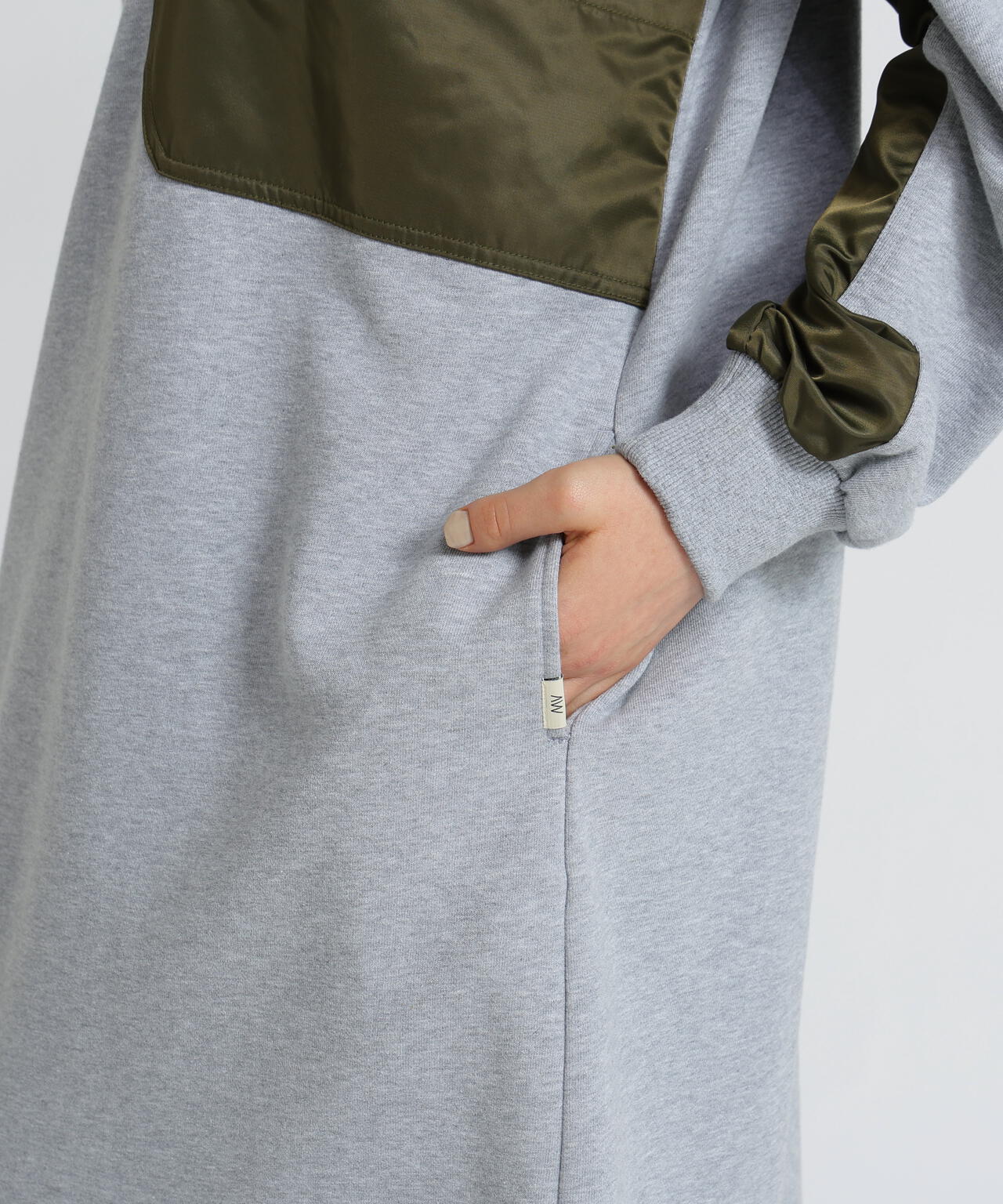 《SOUVENIR COLLECTION》WOMAN/NYLON COMBI MILITARY ONEPIECE
