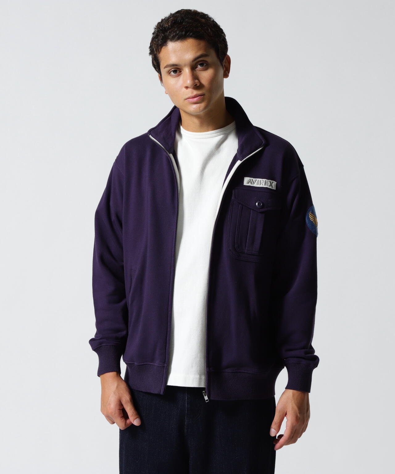 《WEB&DEPOT限定》STAND ZIP UP SWEAT AIR FORCE