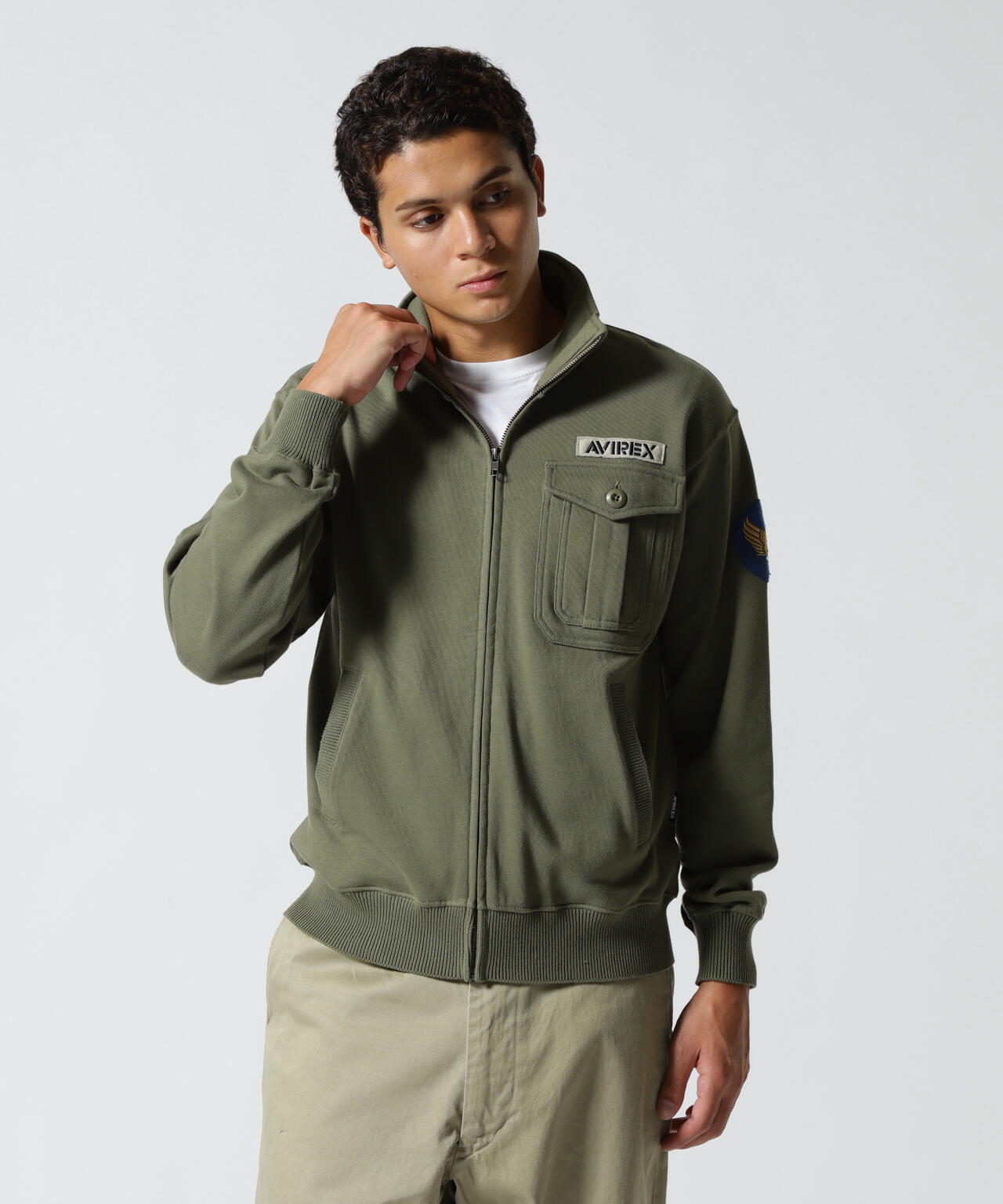 《WEB&DEPOT限定》STAND ZIP UP SWEAT AIR FORCE