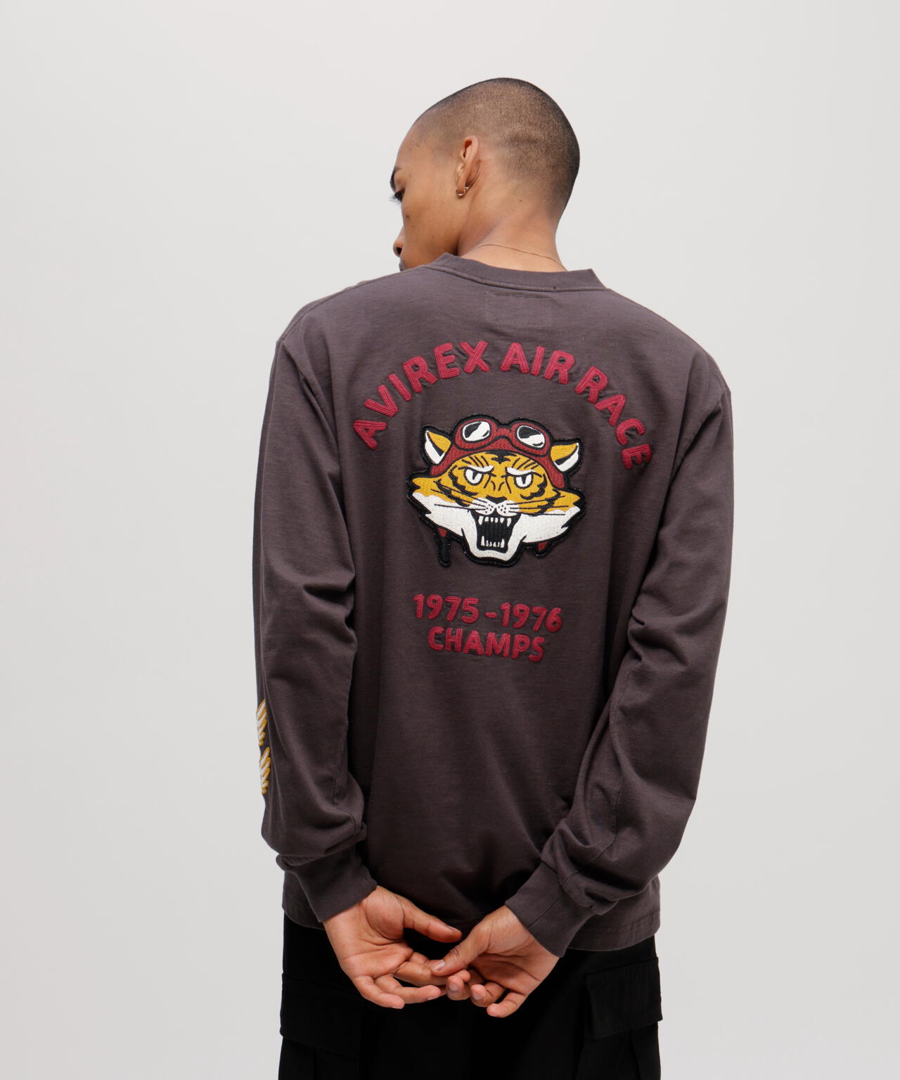 《A.A.R.C》TIGER CHAMPS SLUB L/S T-SHIRT