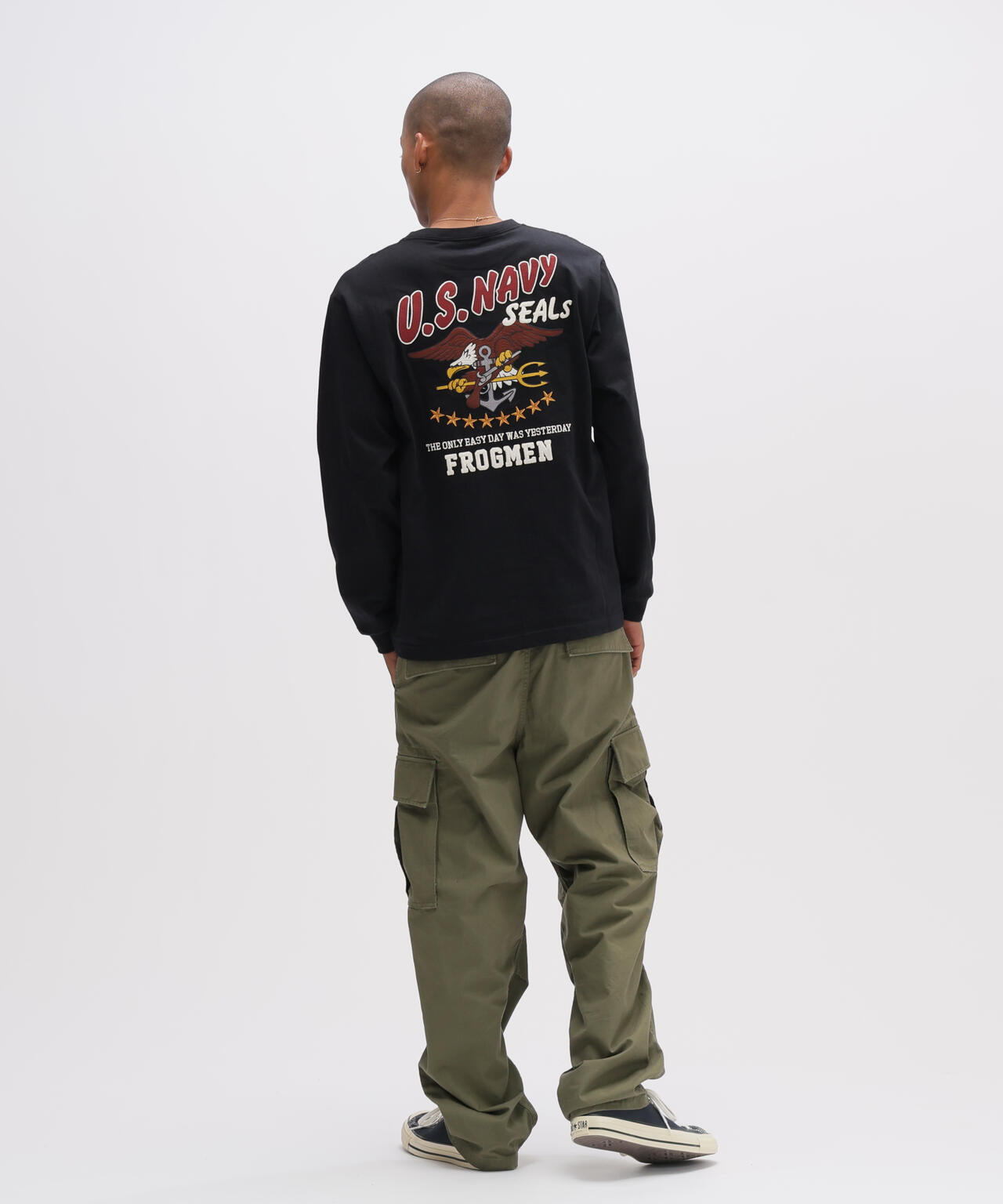 《WEB&DEPOT限定》EMB L/S T-SHIRT NAVY SEALS