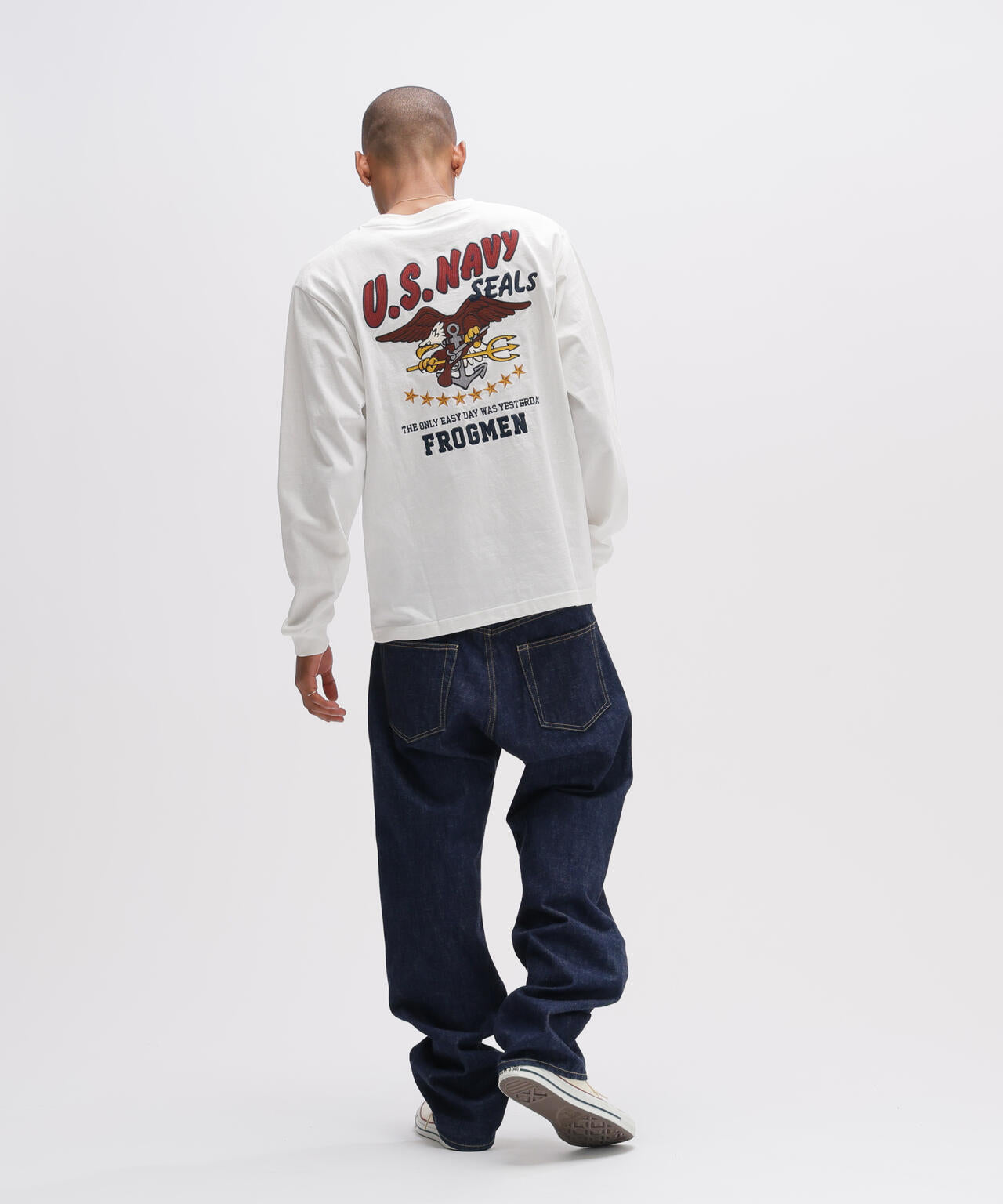 《WEB&DEPOT限定》EMB L/S T-SHIRT NAVY SEALS