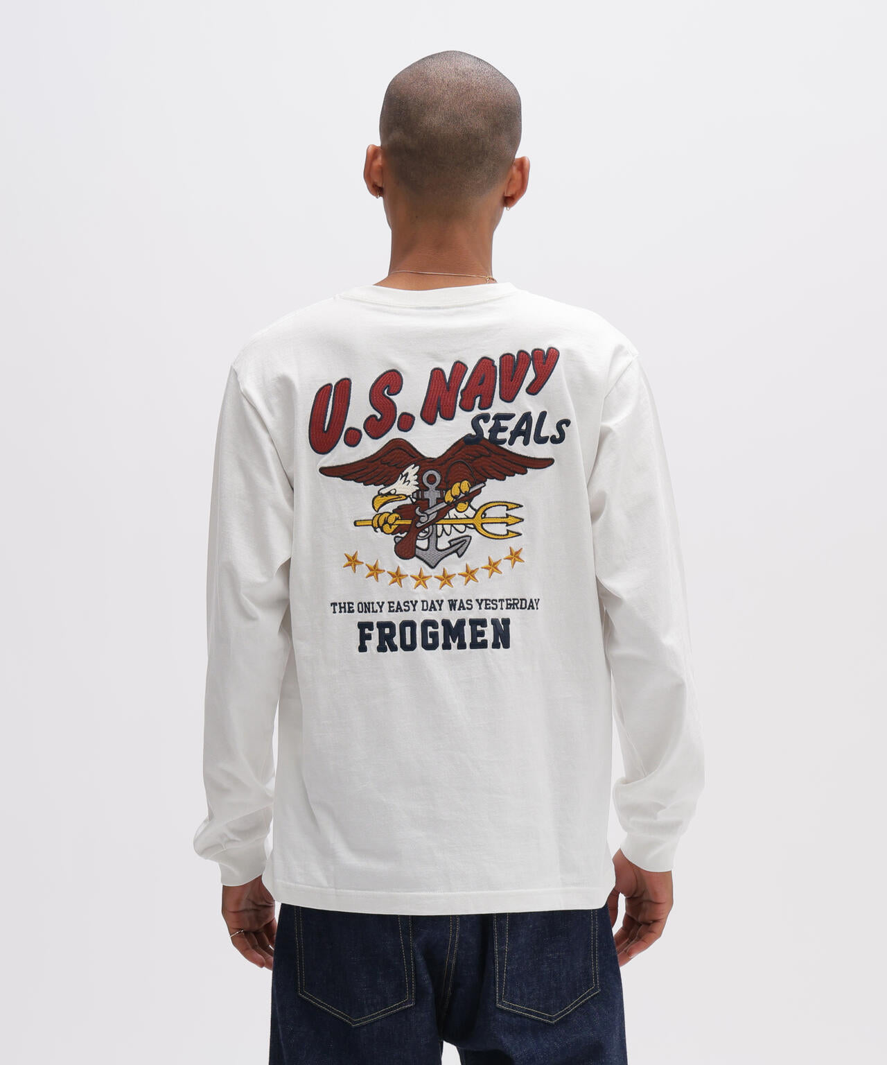 《WEB&DEPOT限定》EMB L/S T-SHIRT NAVY SEALS