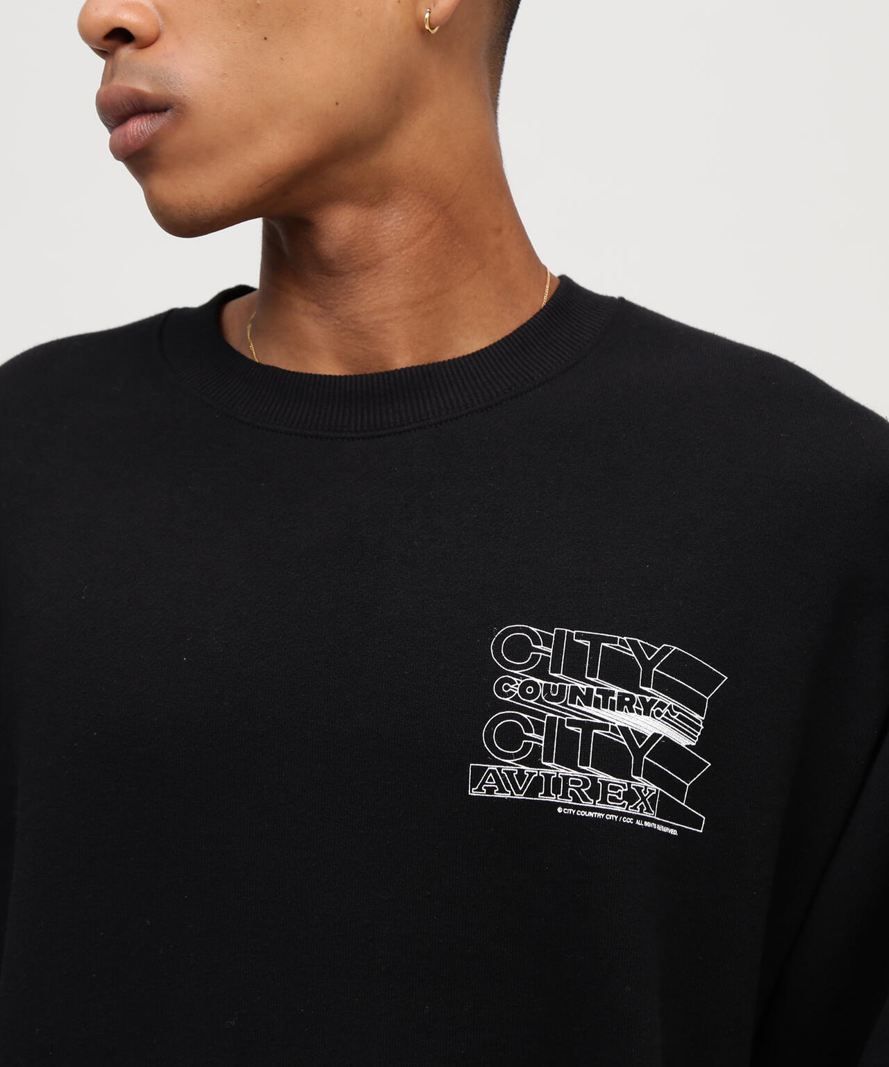 《AVIREX × CITY COUNTRY CITY》SIGNATURE CREW SWEAT