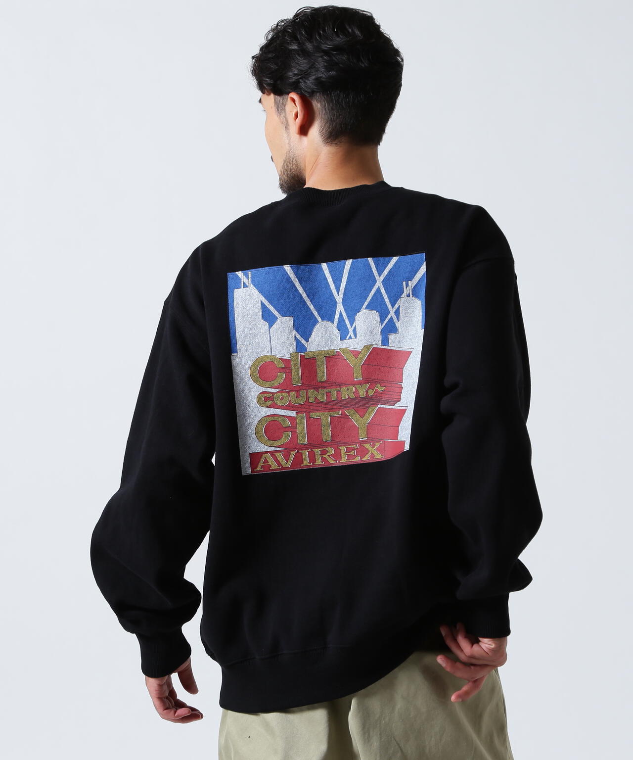《AVIREX × CITY COUNTRY CITY》SIGNATURE CREW SWEAT