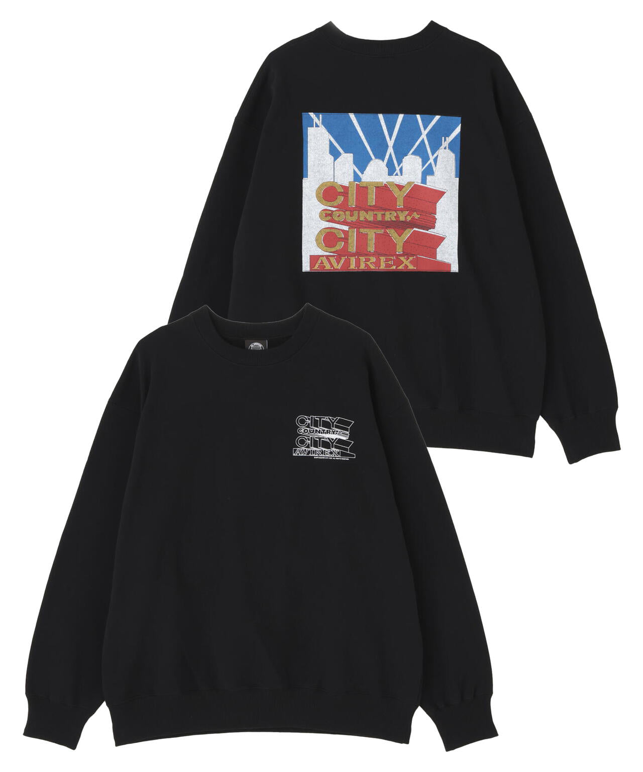 《AVIREX × CITY COUNTRY CITY》SIGNATURE CREW SWEAT