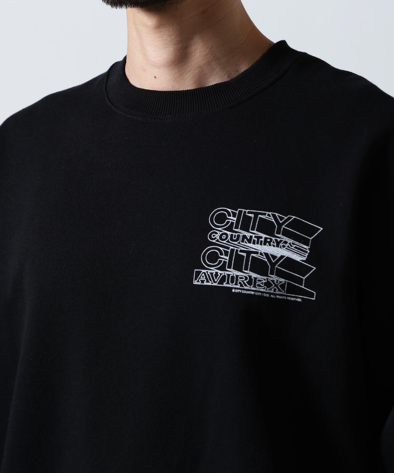 《AVIREX × CITY COUNTRY CITY》SIGNATURE CREW SWEAT