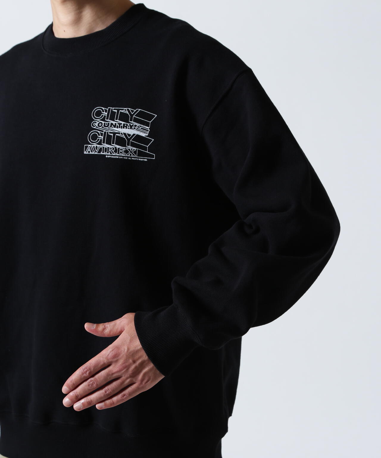 《AVIREX × CITY COUNTRY CITY》SIGNATURE CREW SWEAT