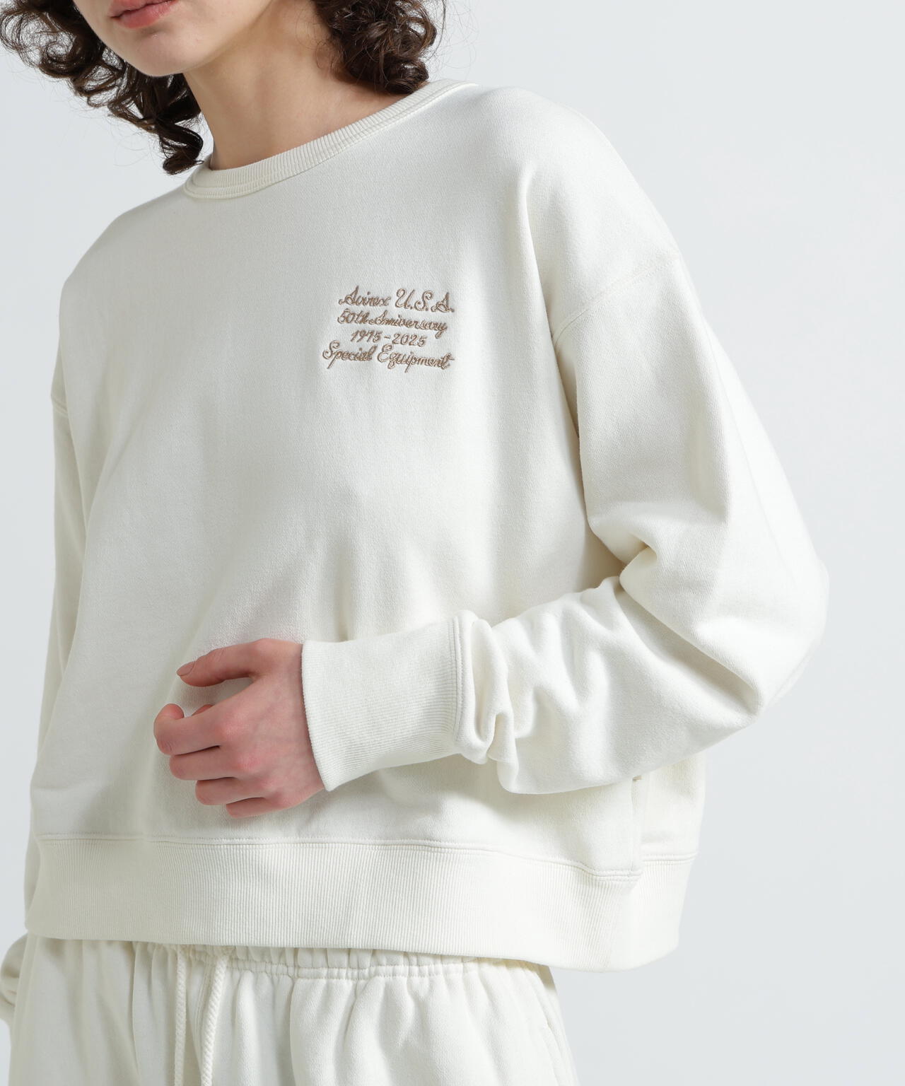《WOMAN》AVIREX 50th VARSITY CREW SWAET/バーシティークルーネックスウェット