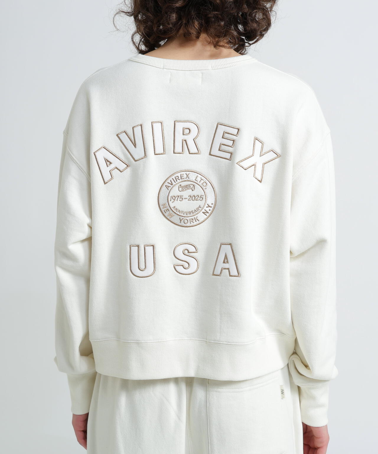 《WOMAN》AVIREX 50th VARSITY CREW SWAET/バーシティークルーネックスウェット