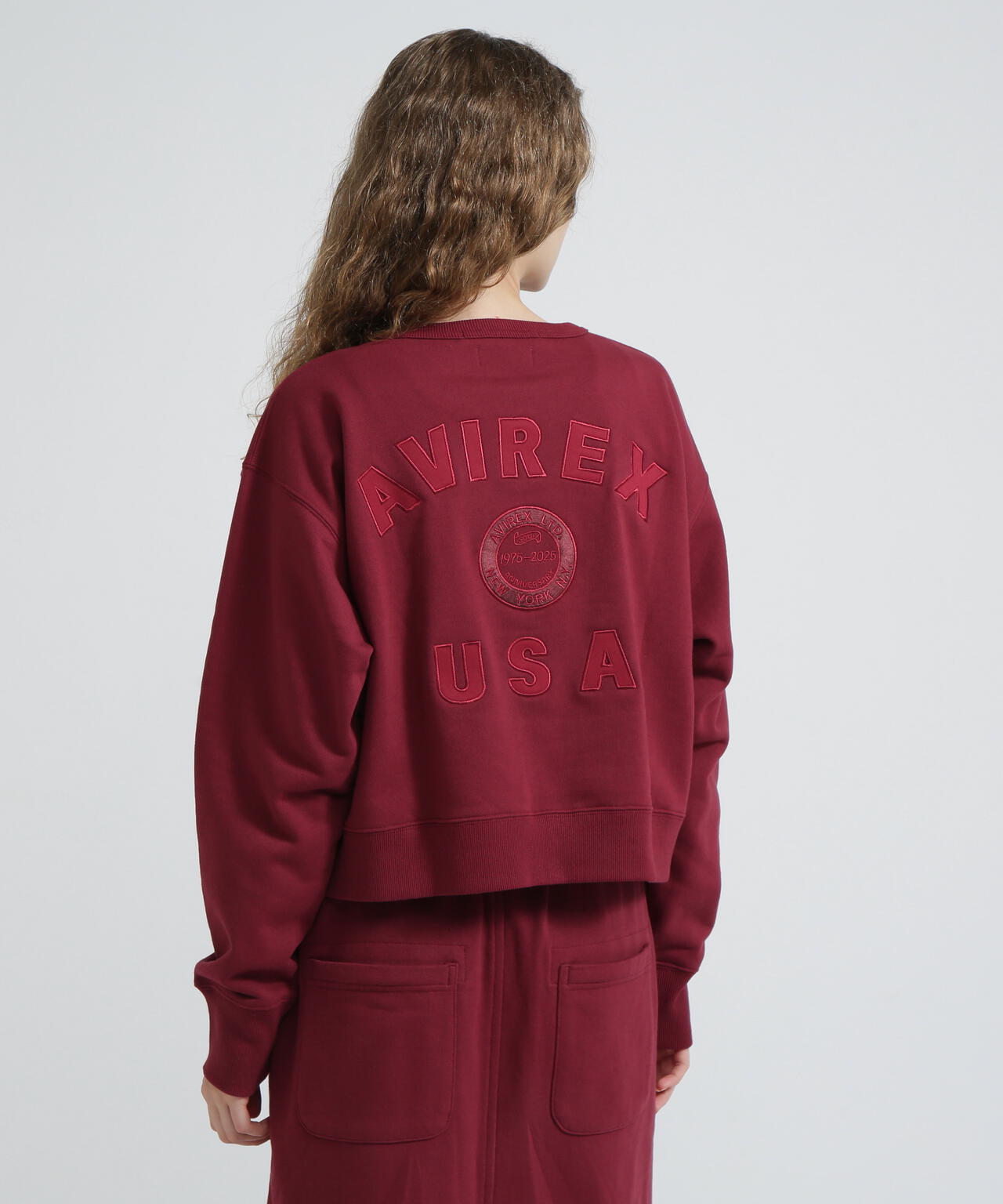 《WOMAN》AVIREX 50th VARSITY CREW SWAET/バーシティークルーネックスウェット