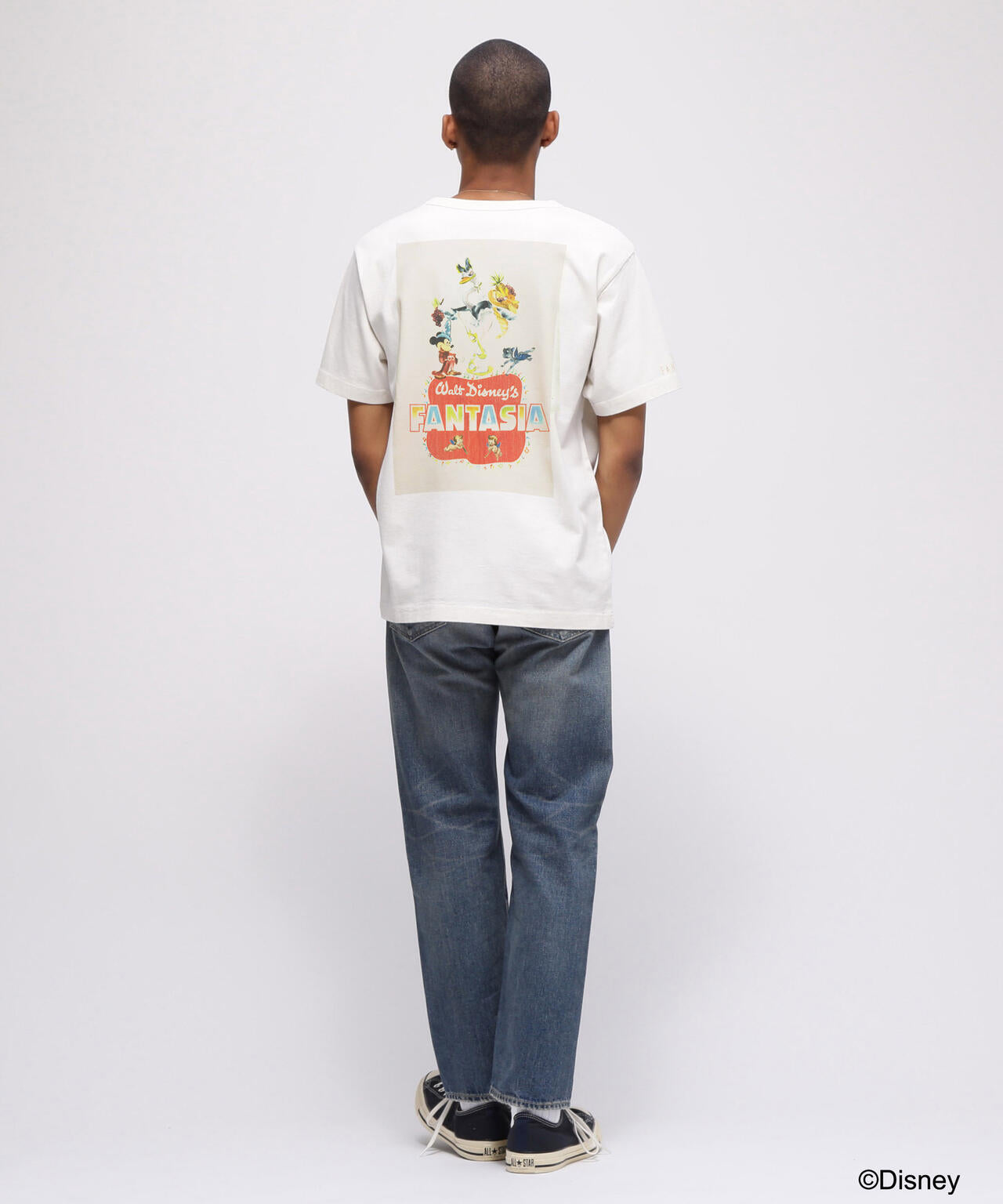 《Disney Collection》FANTASIA / MICKEY MOUSE / FILM POSTER T-SHIRT