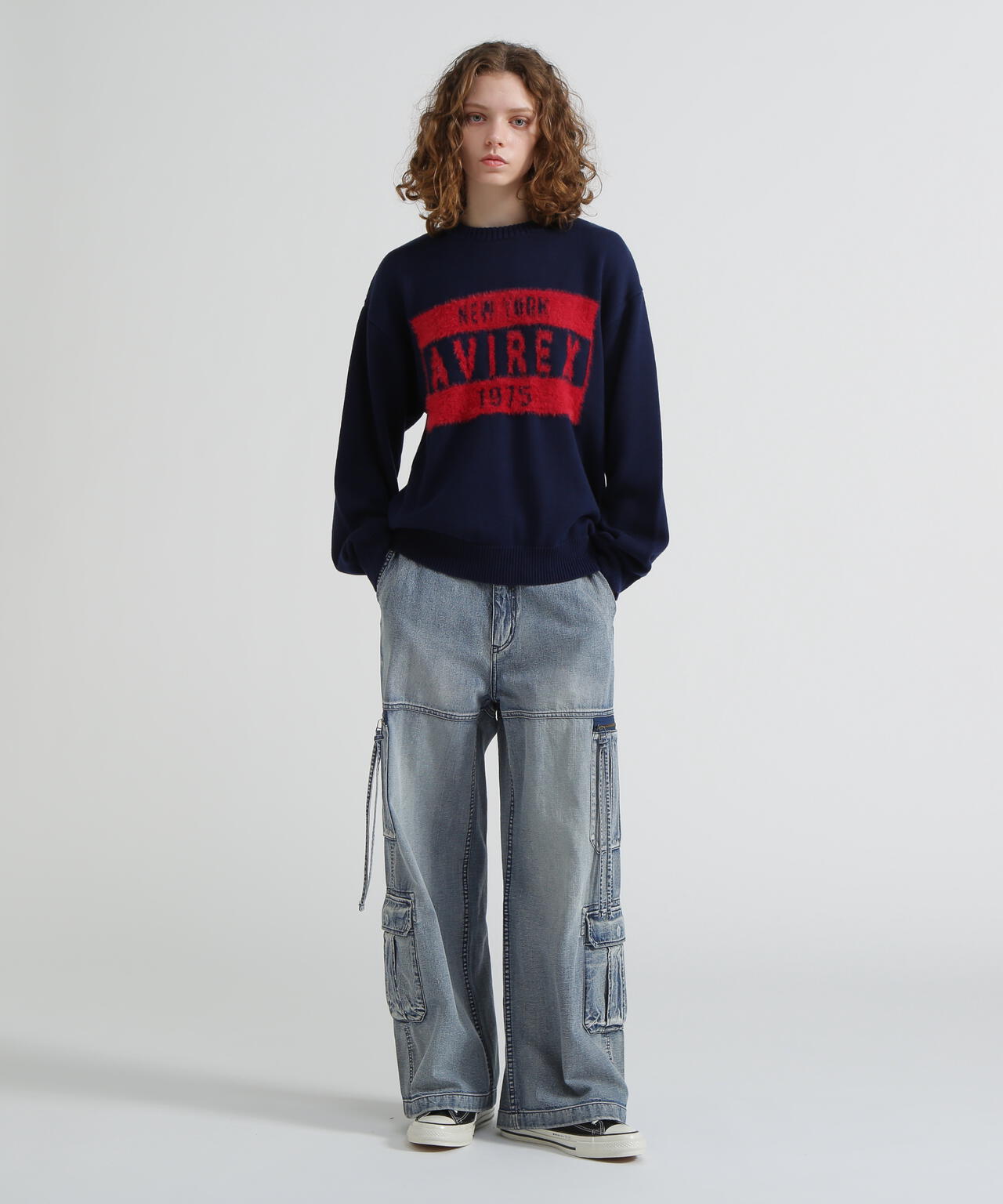 《直営店限定》LOGO SHAGGY TOPS/ロゴシャギートップス