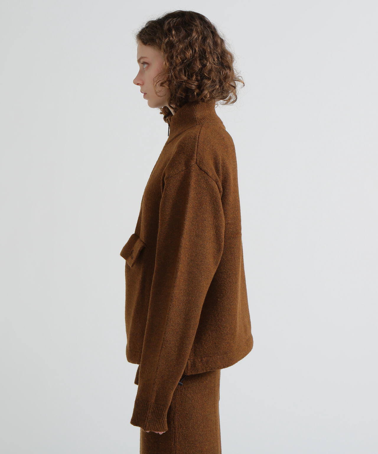 《直営店限定》SHAGGY STAND PULLOVER KNIT/シャギーニット