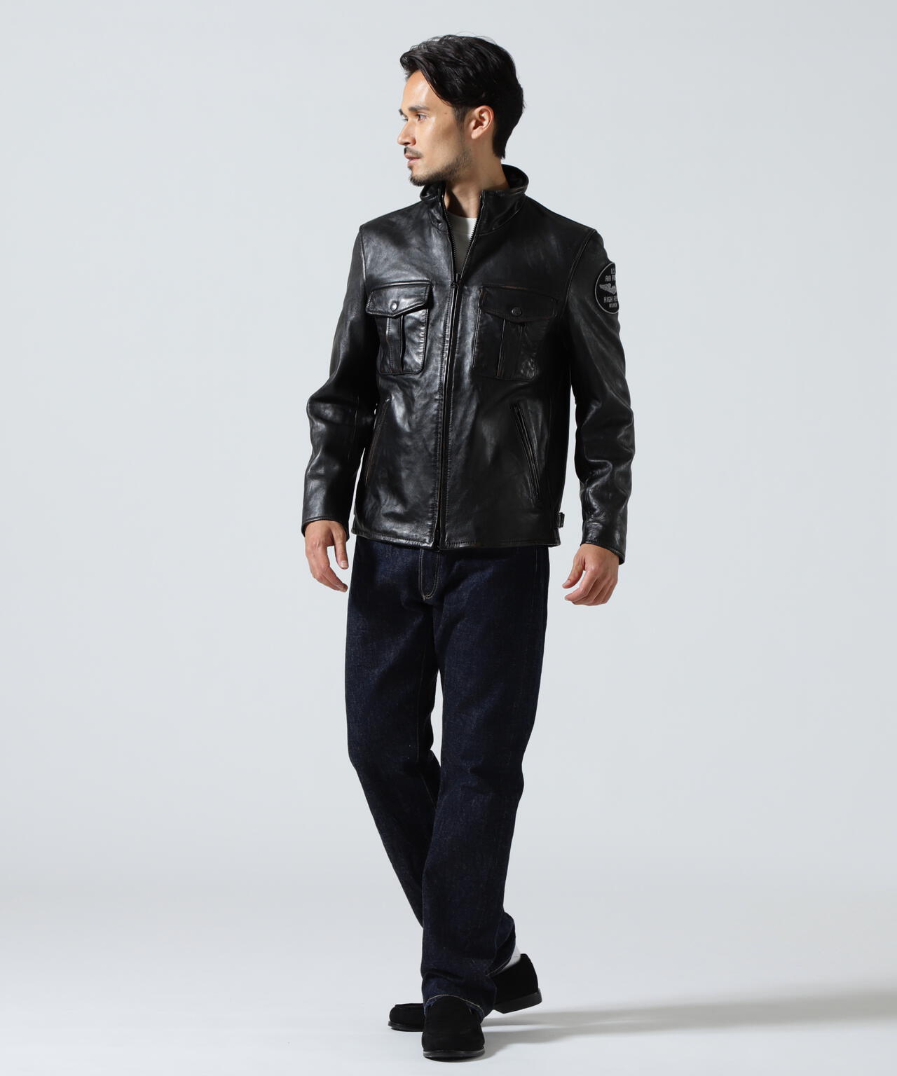 SHEEP SKIN STAND RIDERS JACKET
