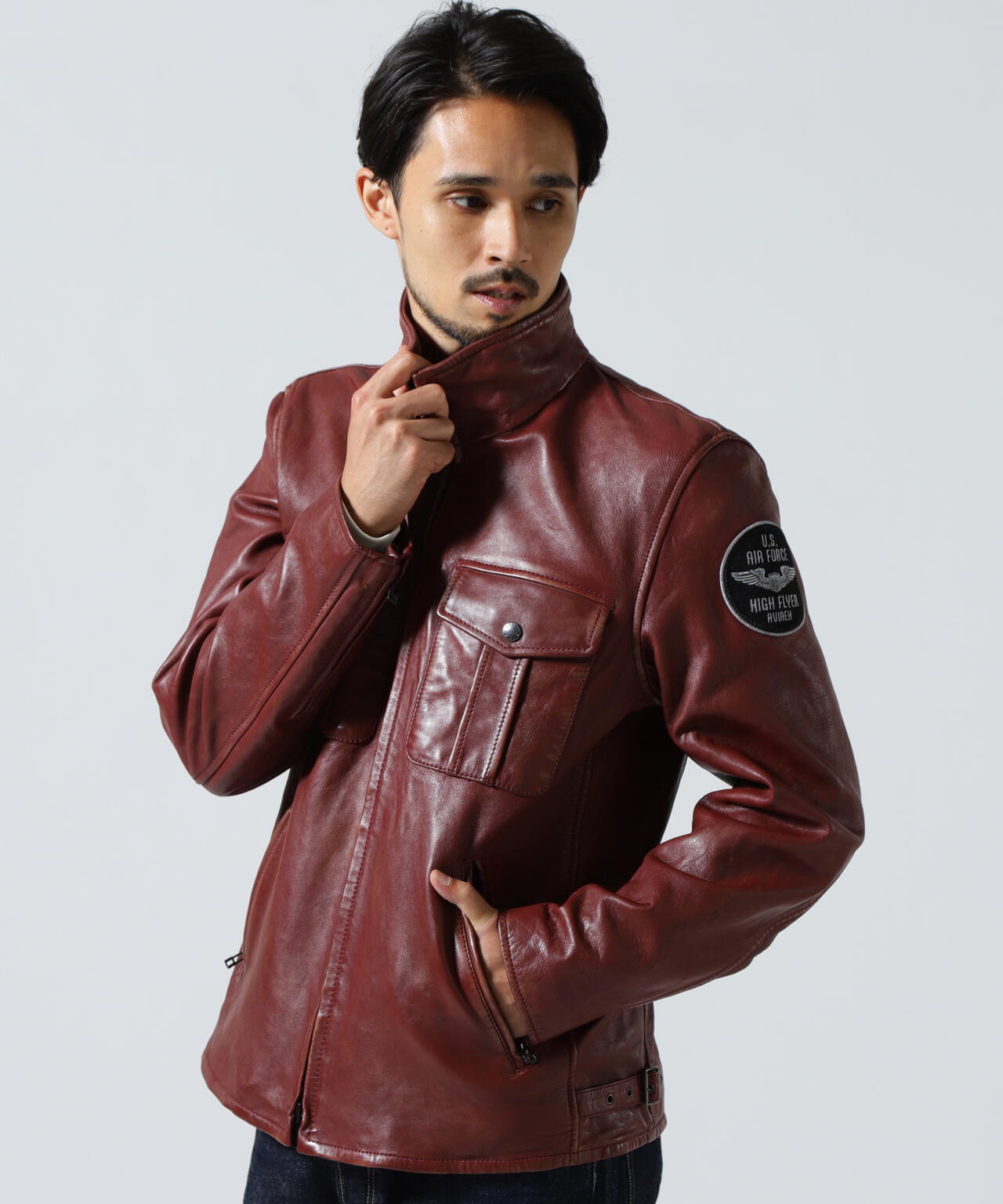 SHEEP SKIN STAND RIDERS JACKET