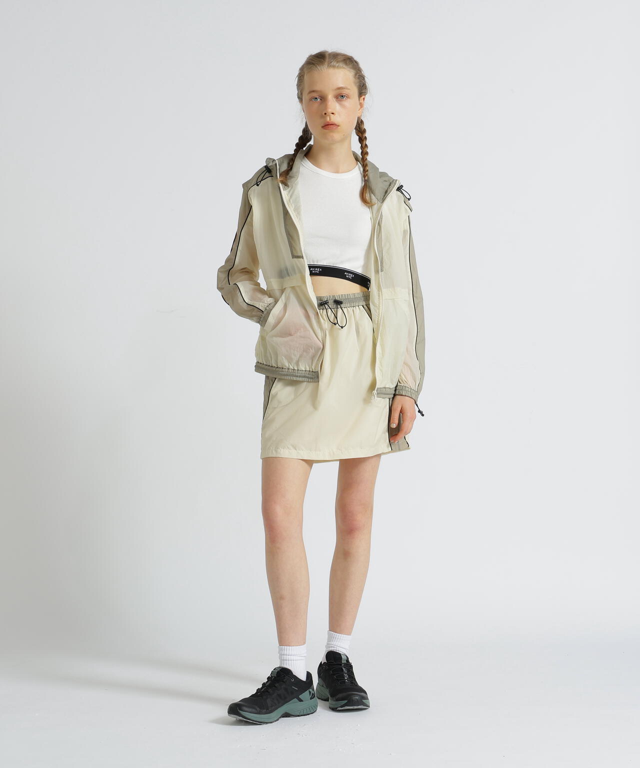 《WOMAN》SHEER COLOR SCHEME HOODIE JACKET/シアーカラースキーム フーディージャケット