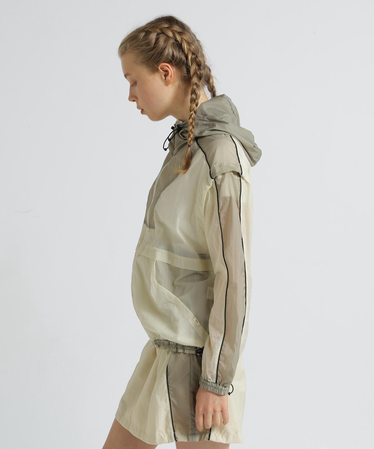 《WOMAN》SHEER COLOR SCHEME HOODIE JACKET/シアーカラースキーム フーディージャケット