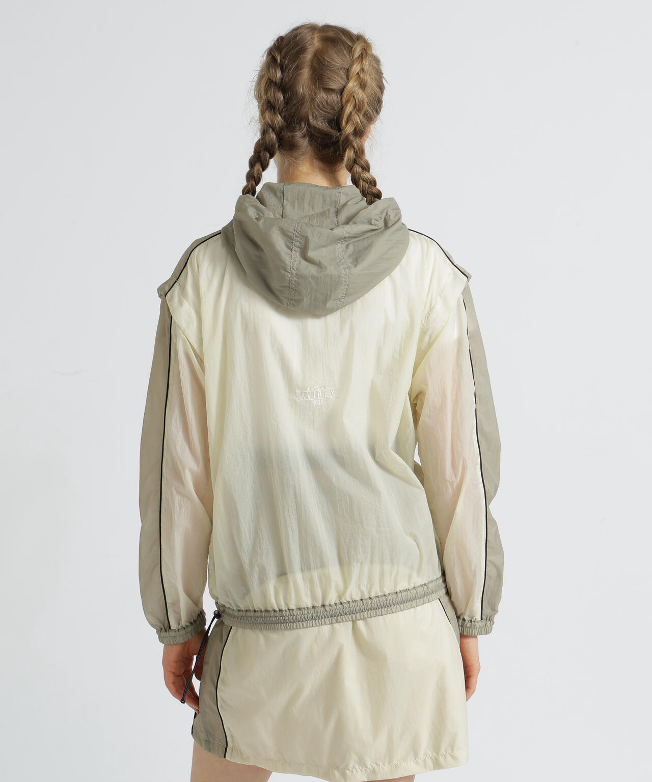 《WOMAN》SHEER COLOR SCHEME HOODIE JACKET/シアーカラースキーム フーディージャケット