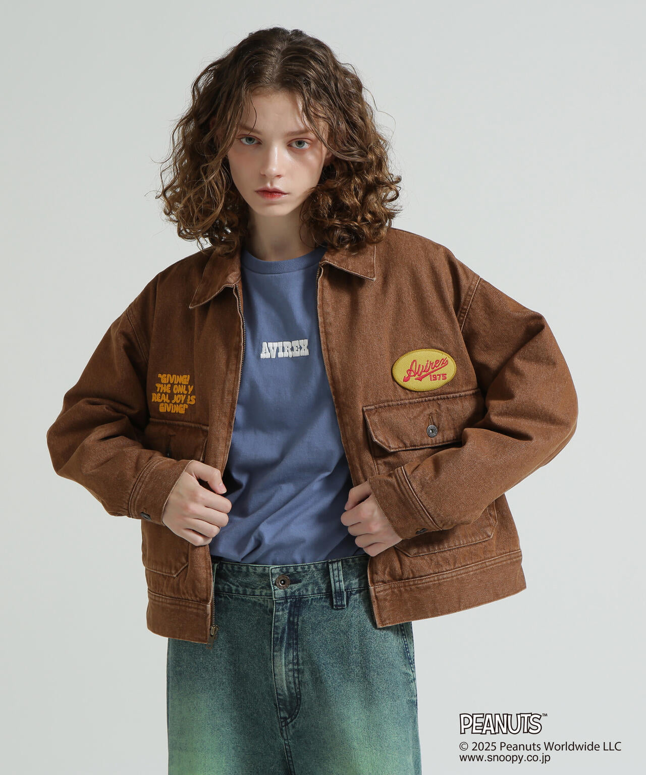 《AVIREX × PEANUTS》DENIM WORK JACKET / デニムワークジャケット / ピーナッツ / アヴィレックス