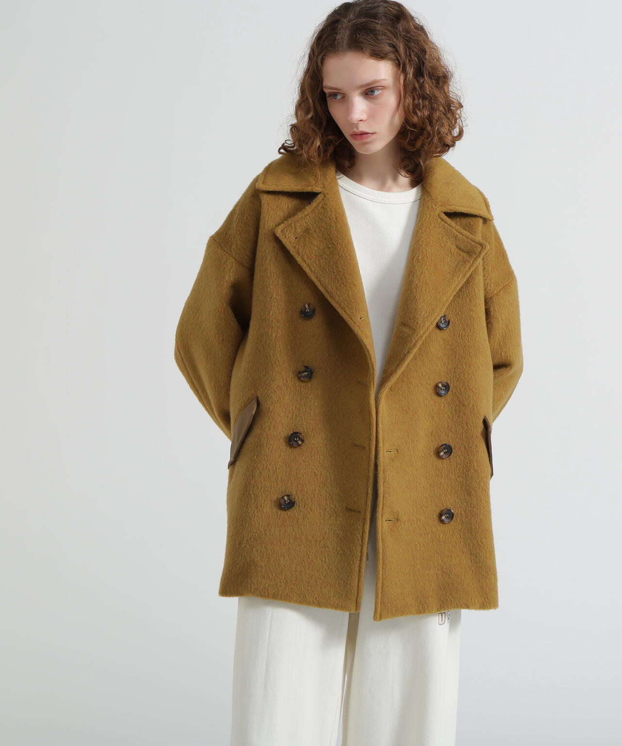 《直営店限定》SHAGGY PEA COAT/シャギーピーコート