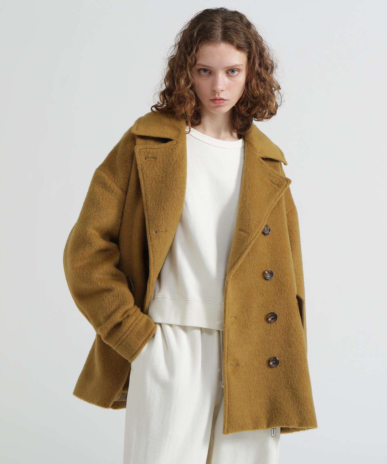 《直営店限定》SHAGGY PEA COAT/シャギーピーコート