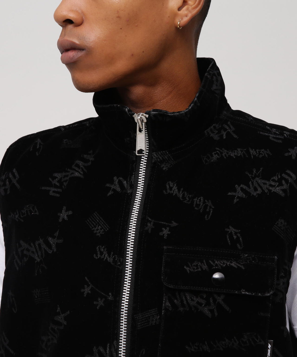 FLOCKING DENIM VEST