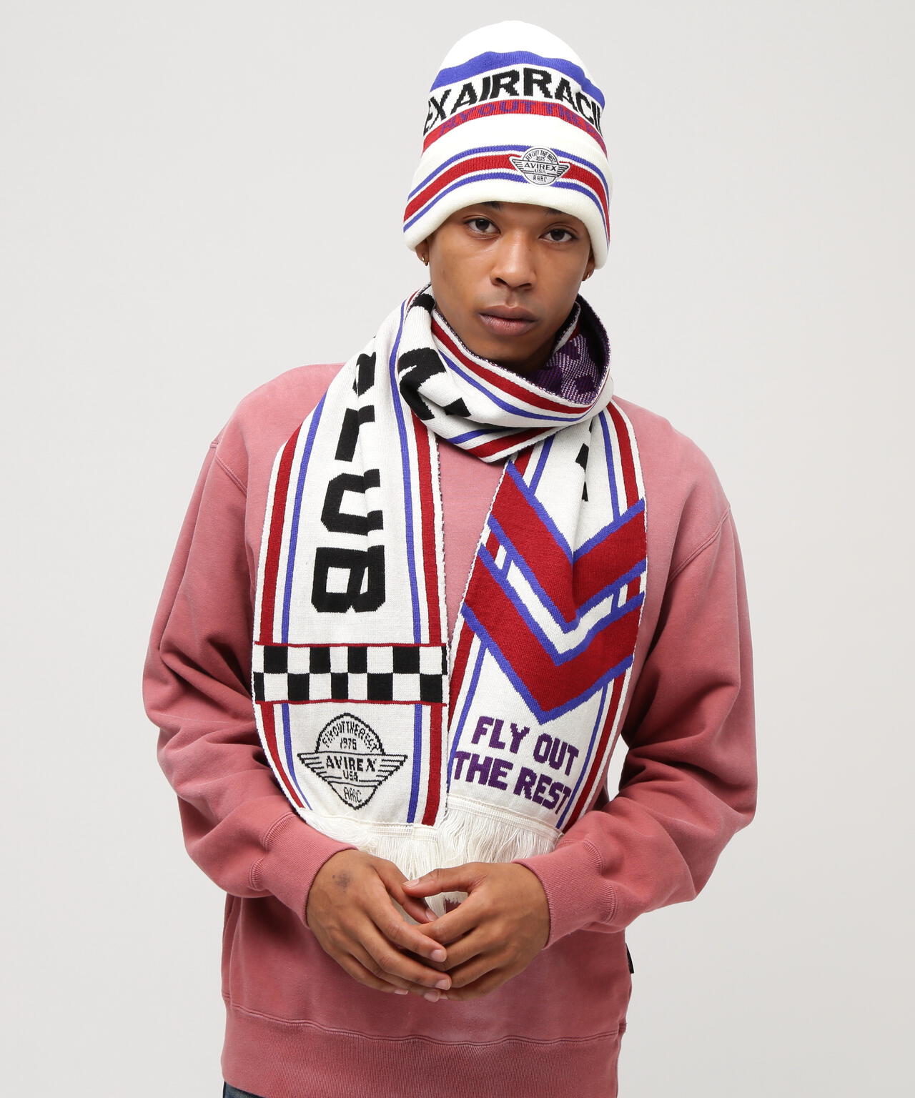 AVIREX AIR RACING CLUB LINE SOCCER MUFFLER