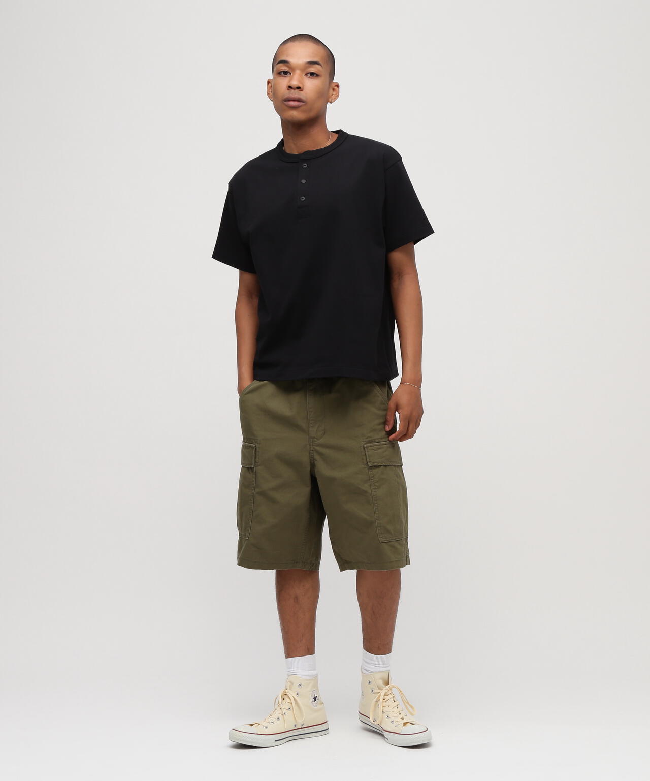 COTTON RIPSTOP CARGO SHORTS