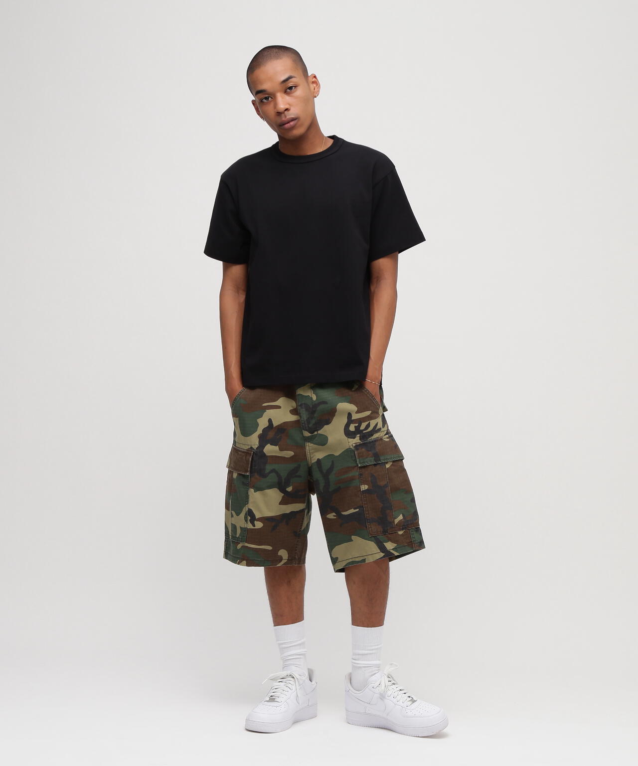 COTTON RIPSTOP CARGO SHORTS