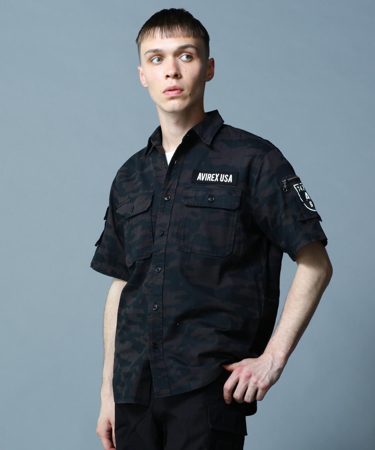 BASIC FATIGUE SHORT SLEEVE SHIRT / ベーシック ファティーグ 半袖シャツ / AVIREX / アヴィレッ