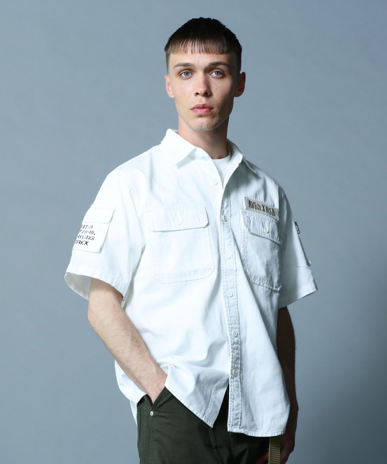 BASIC FATIGUE SHORT SLEEVE SHIRT / ベーシック ファティーグ 半袖シャツ / AVIREX / アヴィレッ