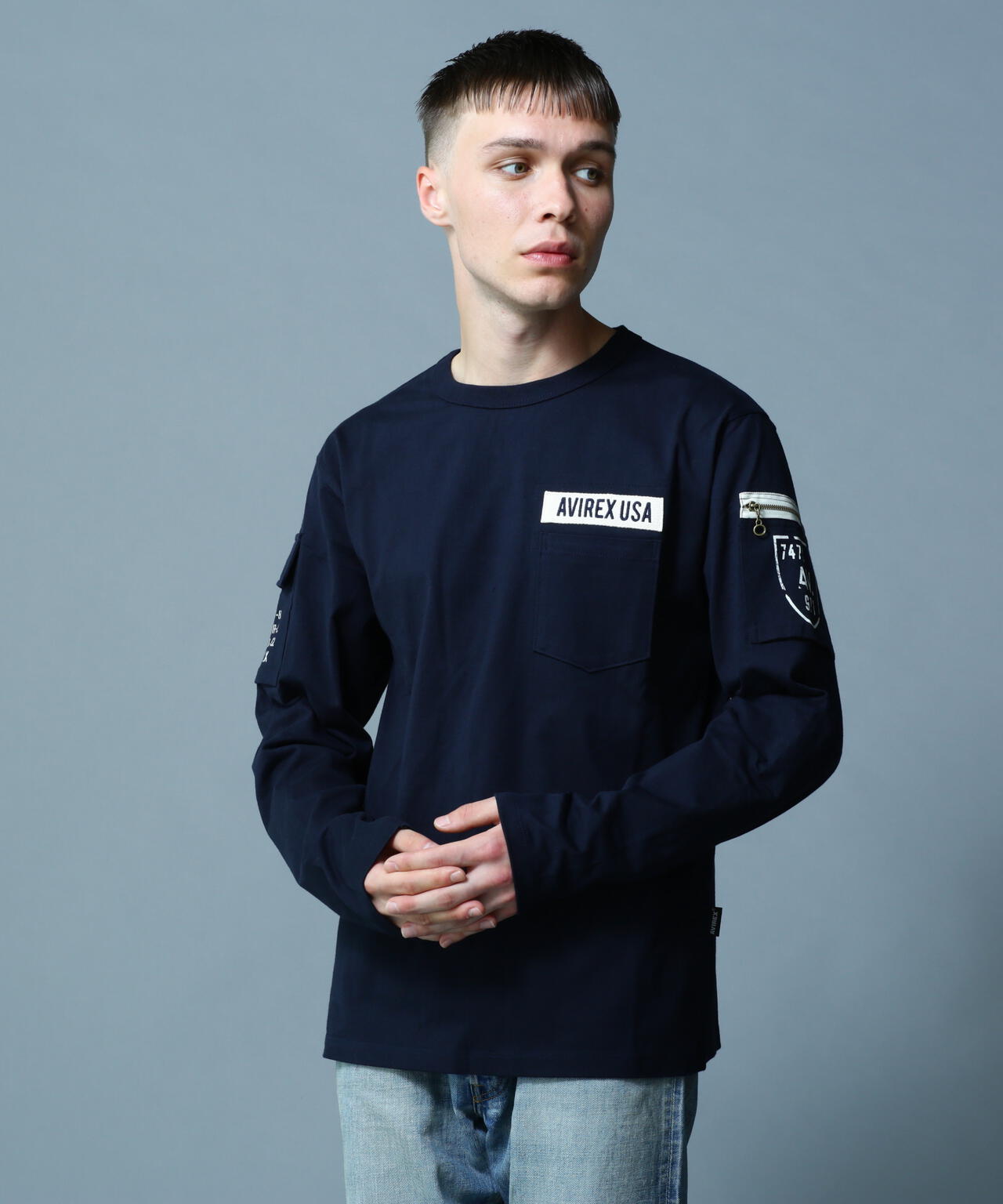 FATIGUE CREW NECK L/S T-SHIRT / ファティーグ クルーネック 長袖 Tシャツ