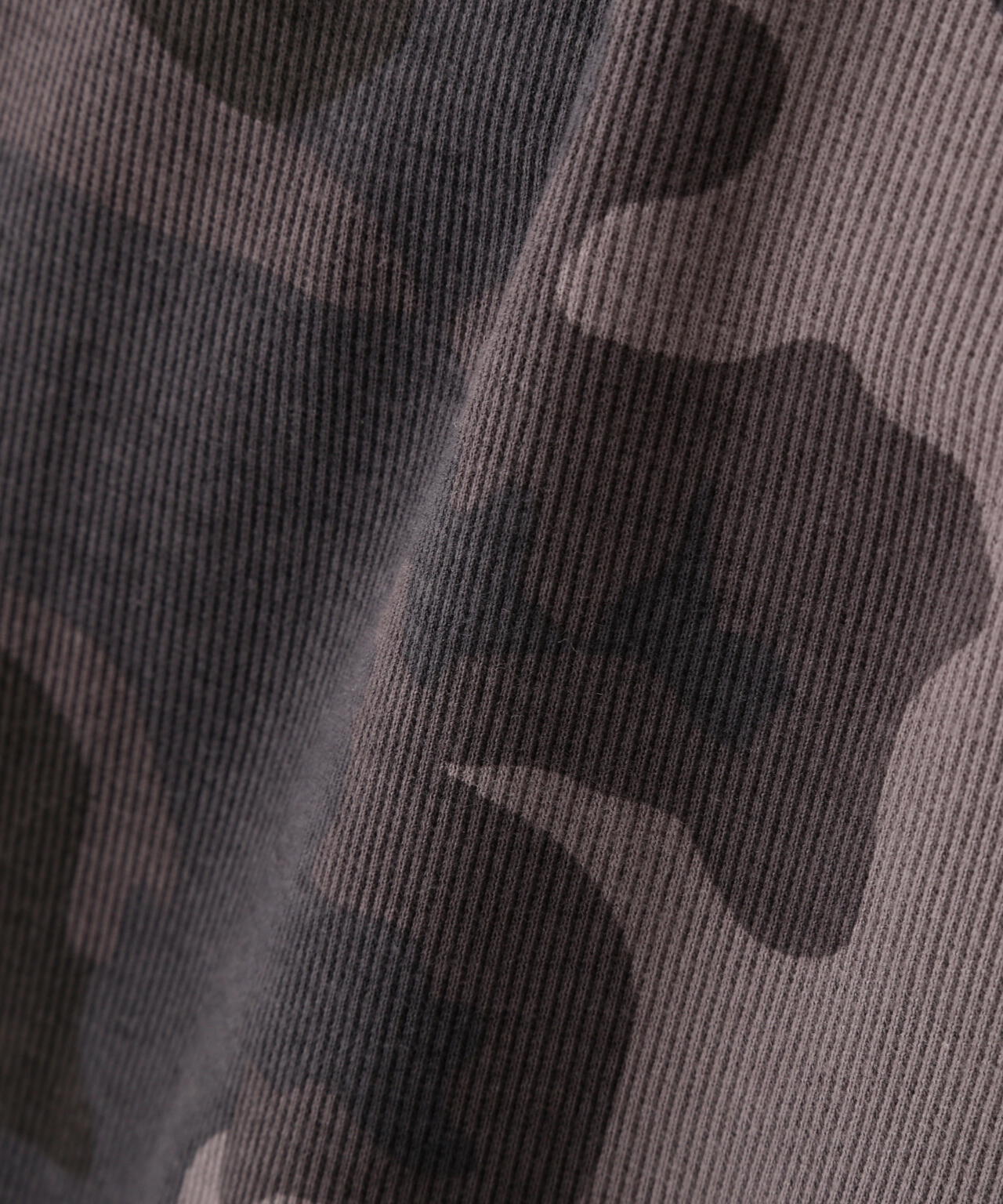《DAILY/デイリー》 RIB LONG SLEEVE CREW NECK T-SHIRT ”CAMOUFLAGE”