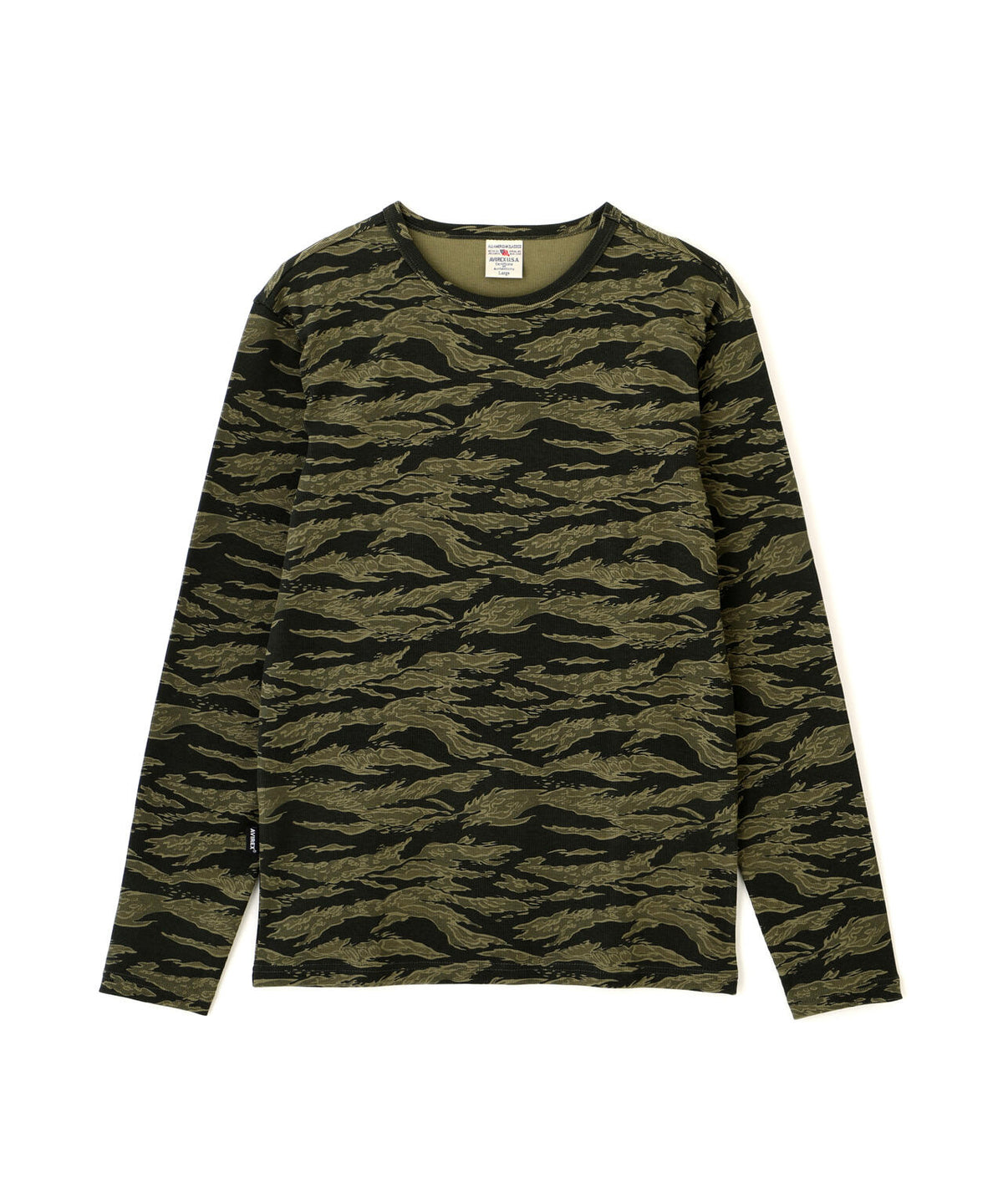 《DAILY/デイリー》 RIB LONG SLEEVE CREW NECK T-SHIRT ”CAMOUFLAGE”