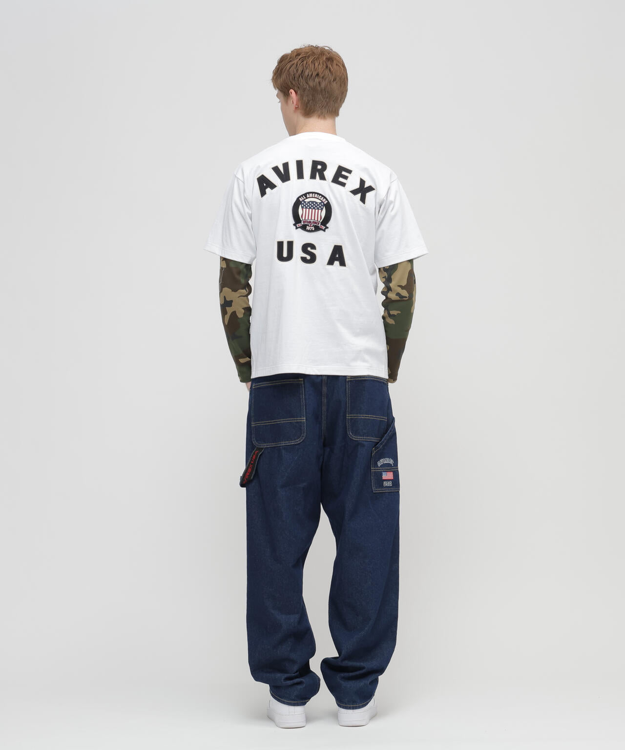 《DAILY/デイリー》 RIB LONG SLEEVE CREW NECK T-SHIRT ”CAMOUFLAGE”