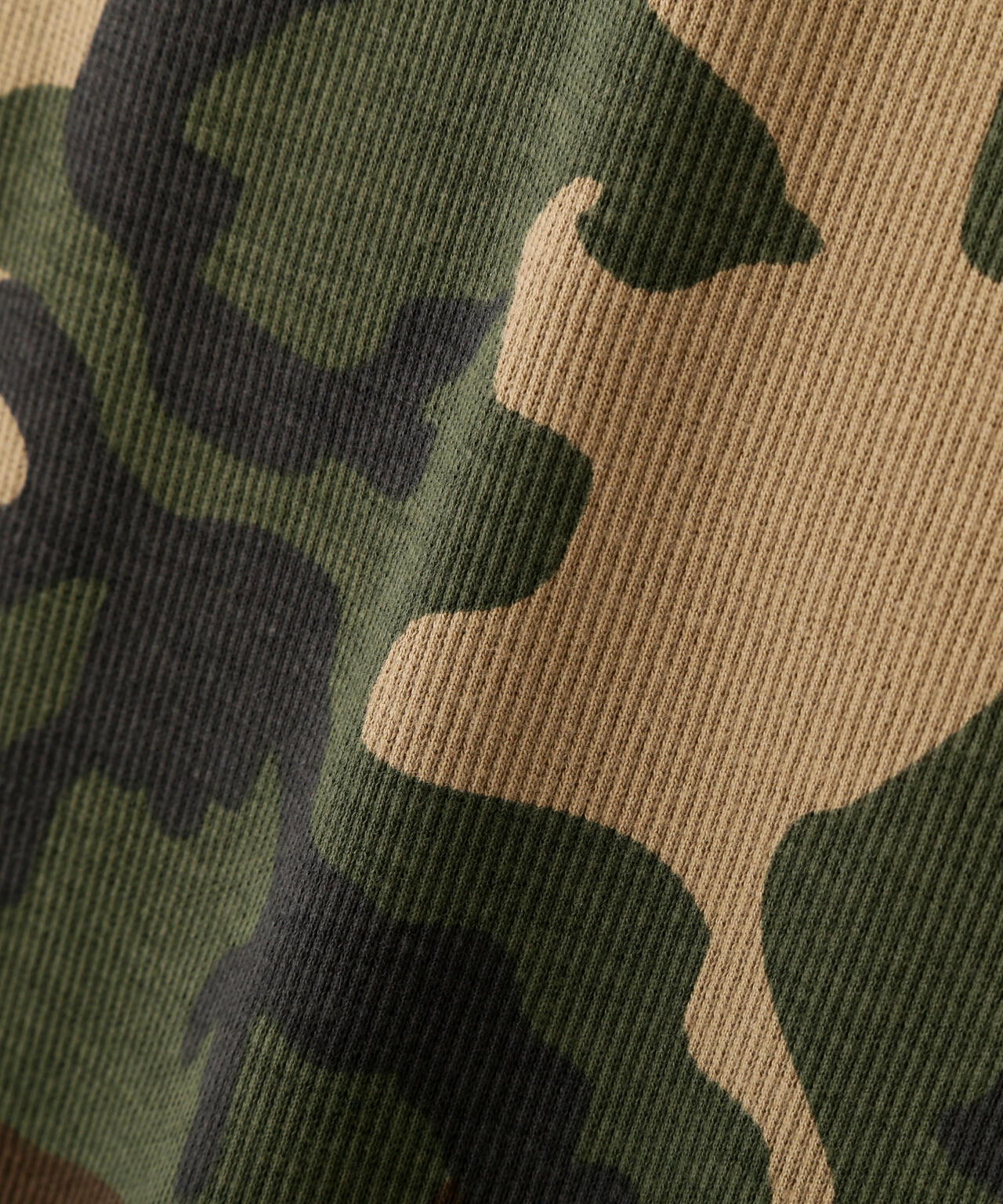 《DAILY/デイリー》 RIB LONG SLEEVE CREW NECK T-SHIRT ”CAMOUFLAGE”