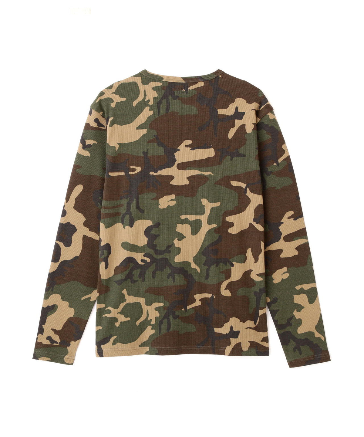《DAILY/デイリー》 RIB LONG SLEEVE CREW NECK T-SHIRT ”CAMOUFLAGE”