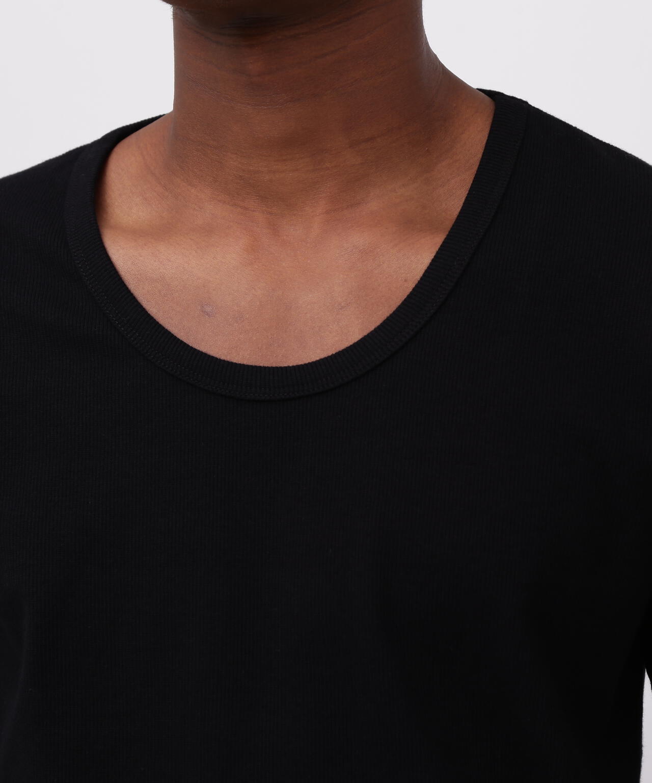 《DAILY/デイリー》2/3 SLEEVE U-NECK T-SHIRT/2/3 スリーブ Uネック Tシャツ