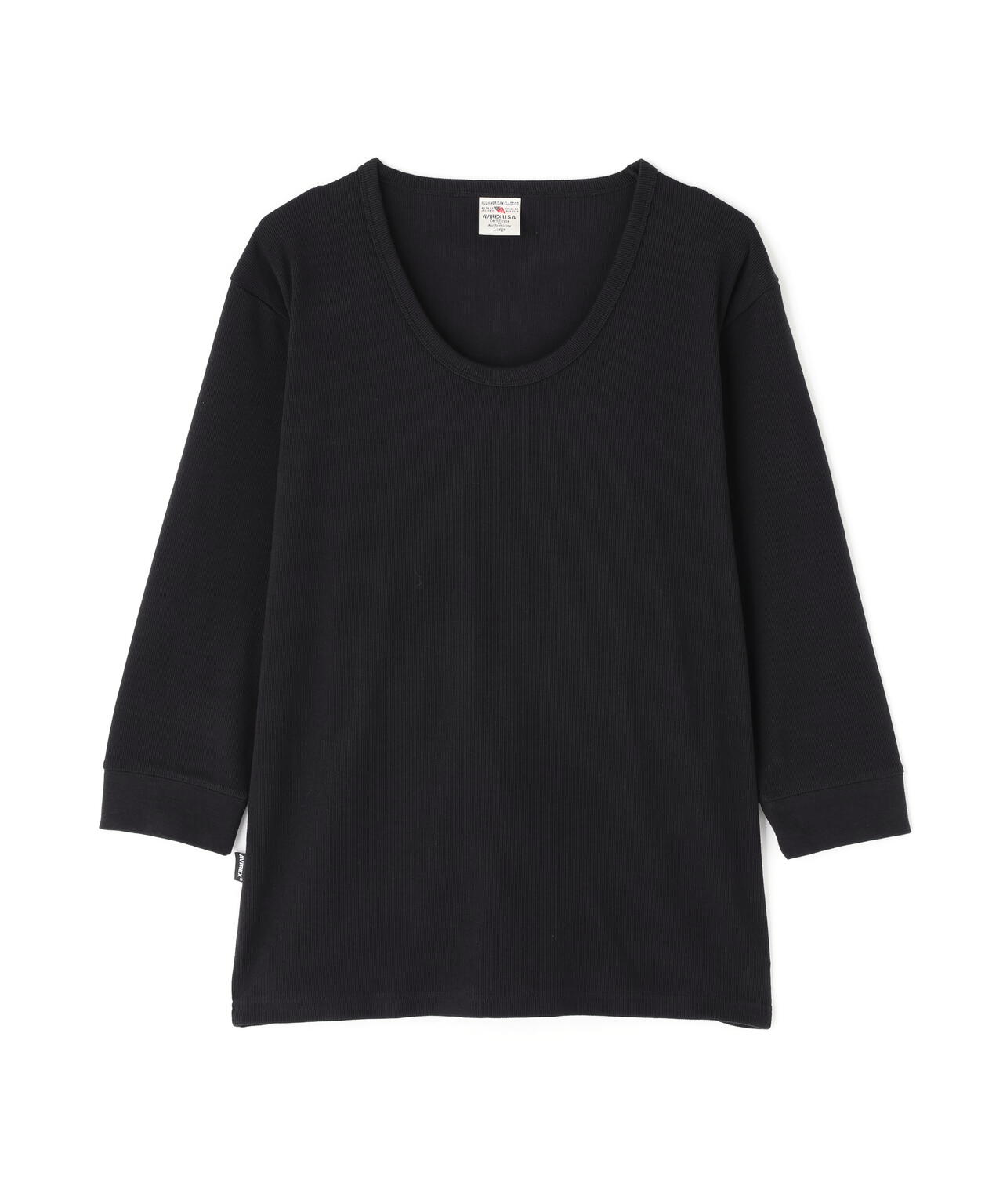 《DAILY/デイリー》2/3 SLEEVE U-NECK T-SHIRT/2/3 スリーブ Uネック Tシャツ