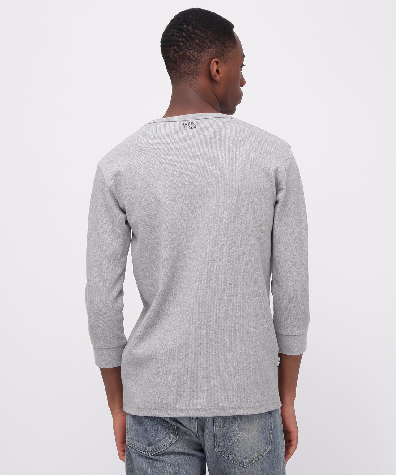 《DAILY/デイリー》2/3 SLEEVE U-NECK T-SHIRT/2/3 スリーブ Uネック Tシャツ