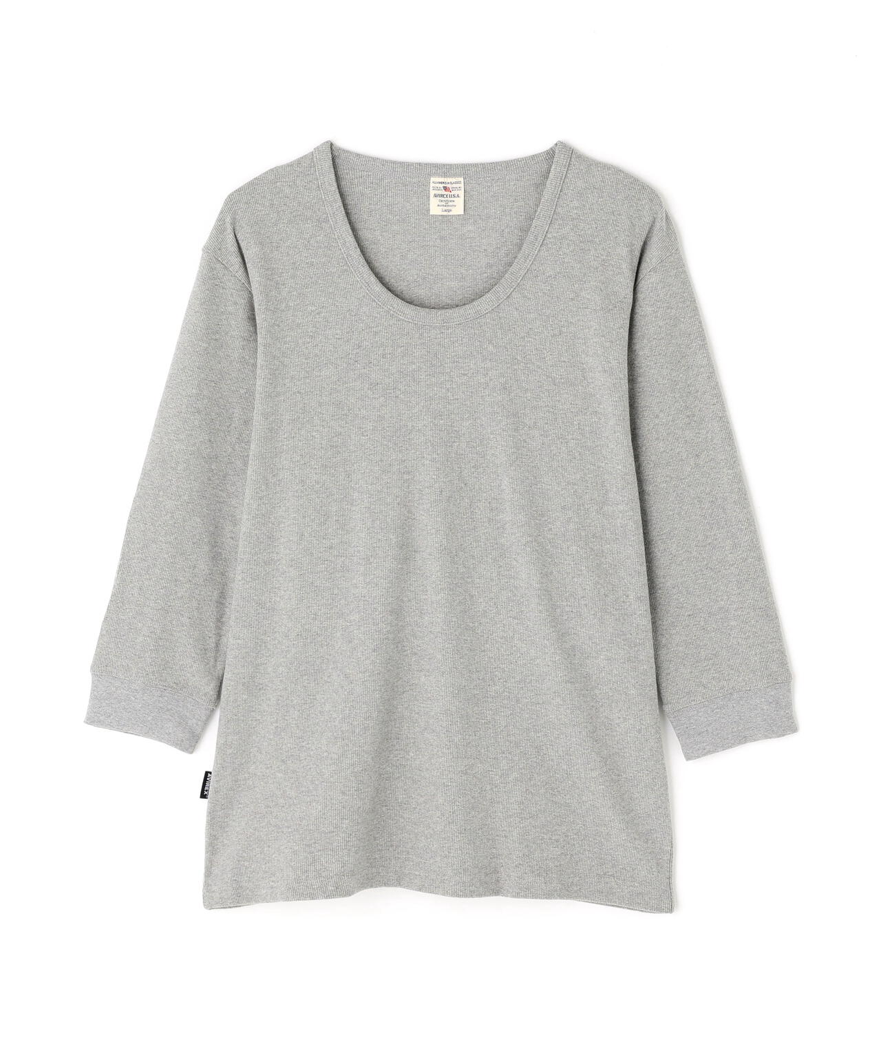 《DAILY/デイリー》2/3 SLEEVE U-NECK T-SHIRT/2/3 スリーブ Uネック Tシャツ