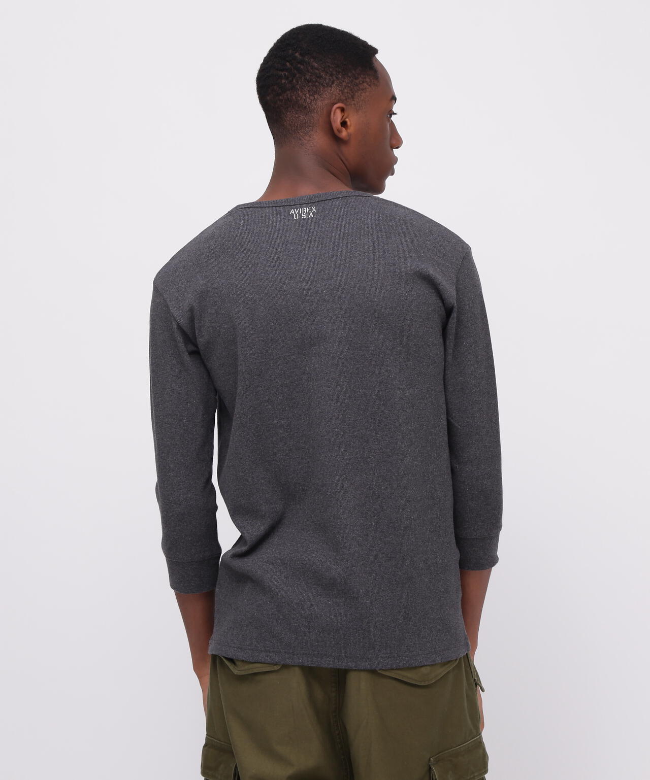 《DAILY/デイリー》2/3 SLEEVE U-NECK T-SHIRT/2/3 スリーブ Uネック Tシャツ