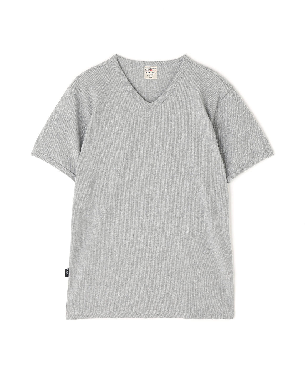 《DAILY/デイリー》RIB S/S V-NECK T-SHIRT/リブ 半袖 ブイネック Tシャツ  デイリーウェア