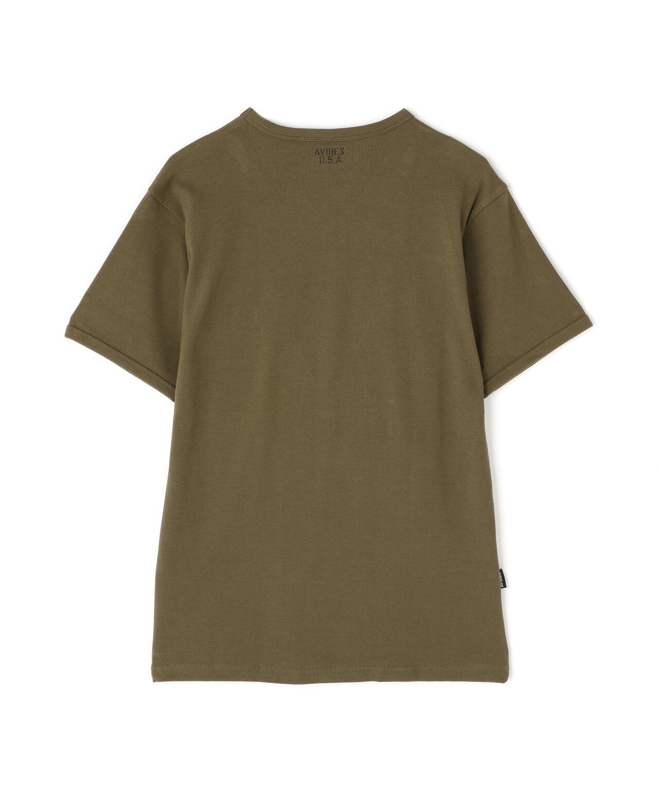《DAILY/デイリー》RIB S/S V-NECK T-SHIRT/リブ 半袖 ブイネック Tシャツ  デイリーウェア