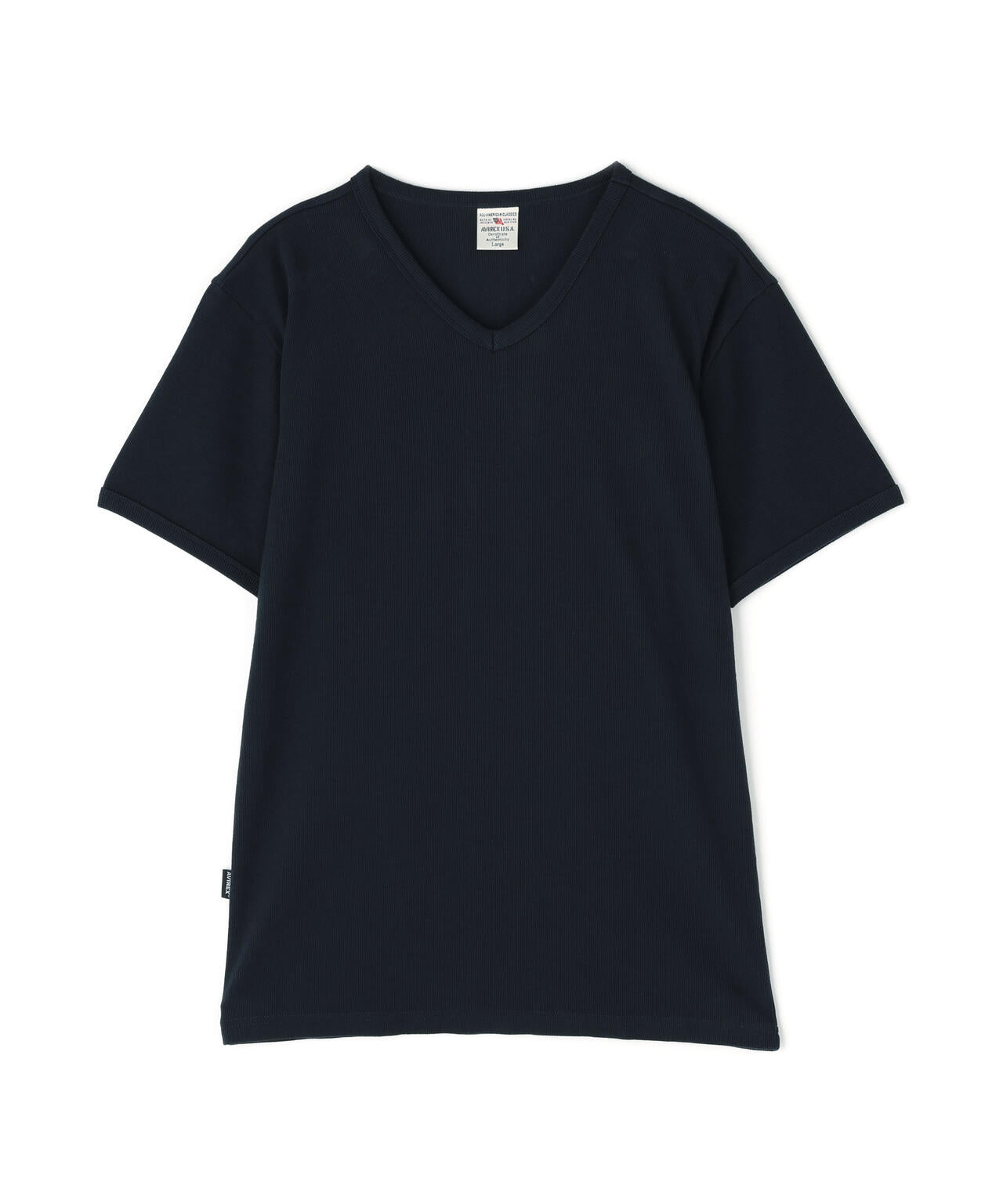 《DAILY/デイリー》RIB S/S V-NECK T-SHIRT/リブ 半袖 ブイネック Tシャツ  デイリーウェア